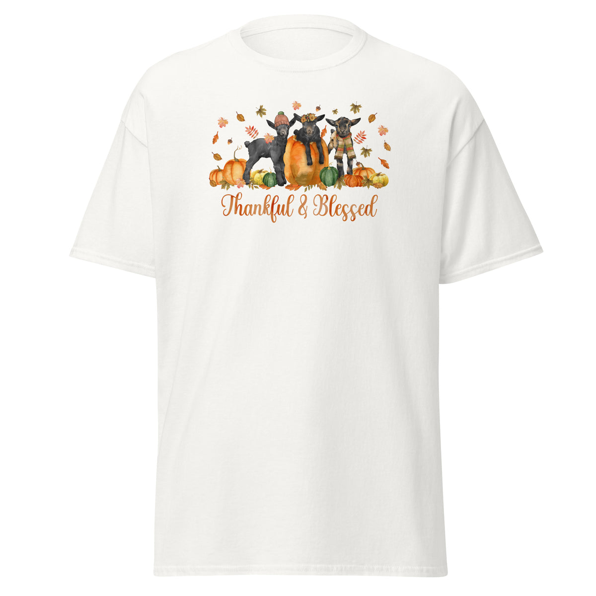 Blessed Goaties T-Shirt by Katie Van Slyke - White