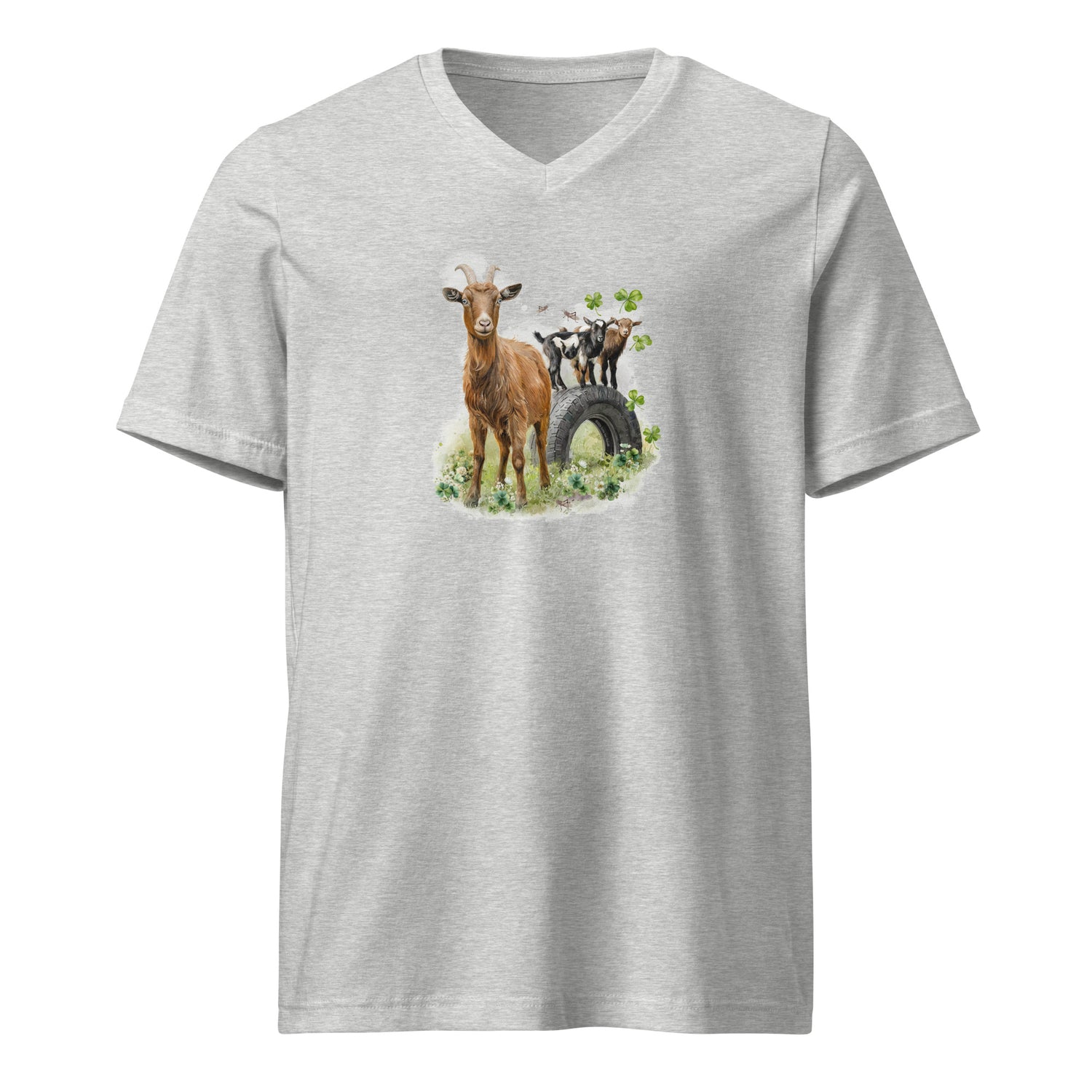 clover-and-cricket-v-neck-t-shirt-by-katie-van-slyke-athletic-heather