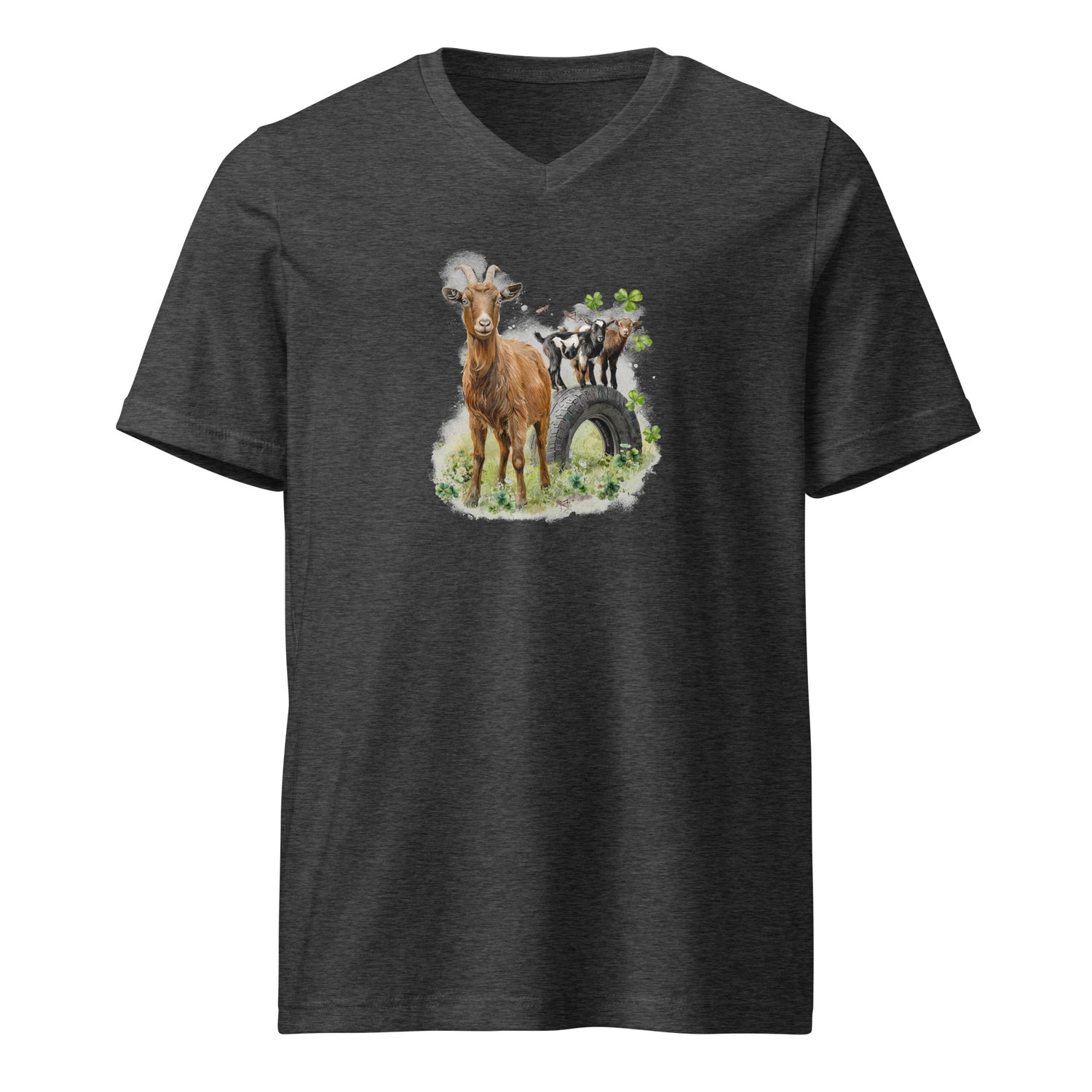 clover-and-cricket-v-neck-t-shirt-by-katie-van-slyke-dark-grey-heather