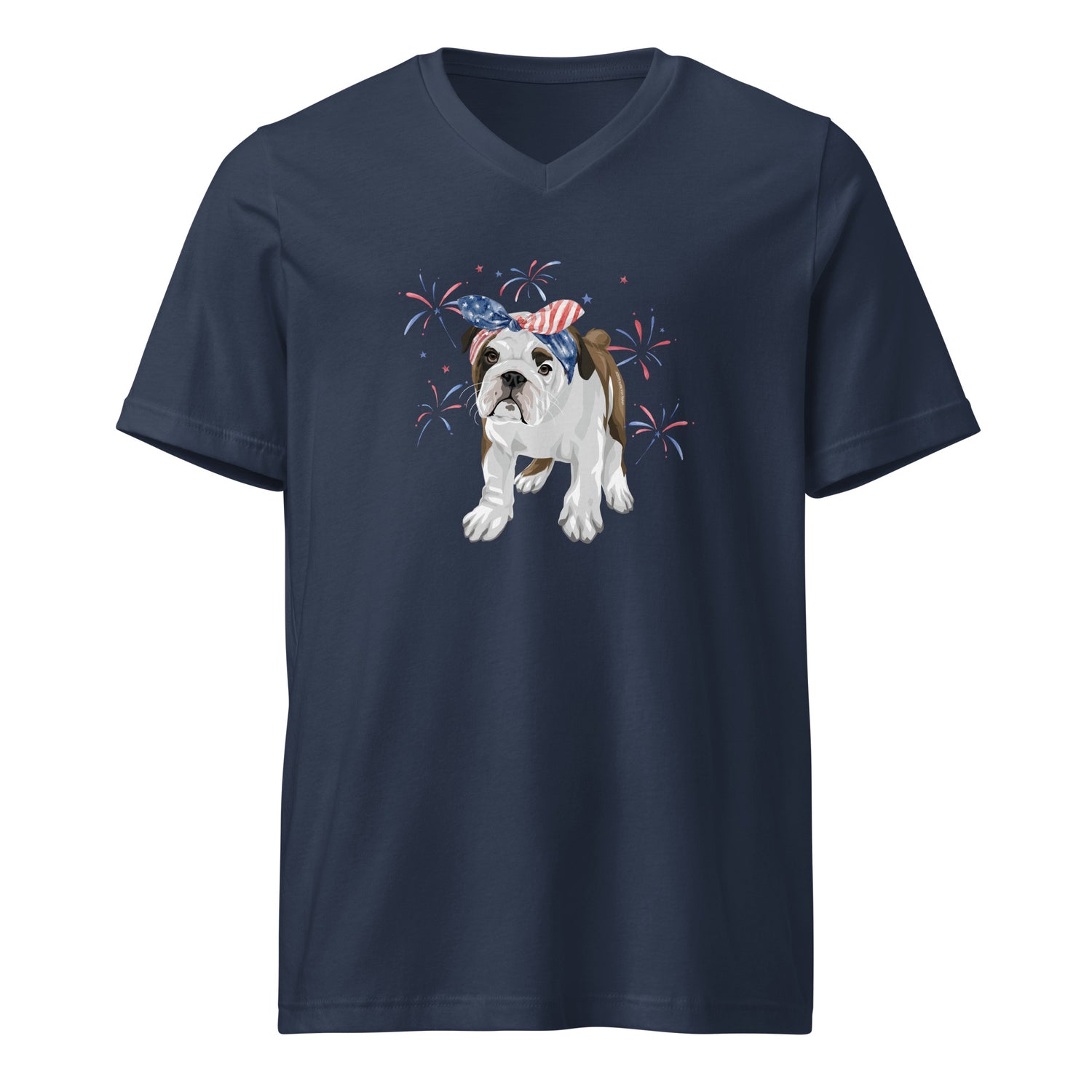 frankies-fireworks-v-neck-t-shirt-by-katie-van-slyke-navy