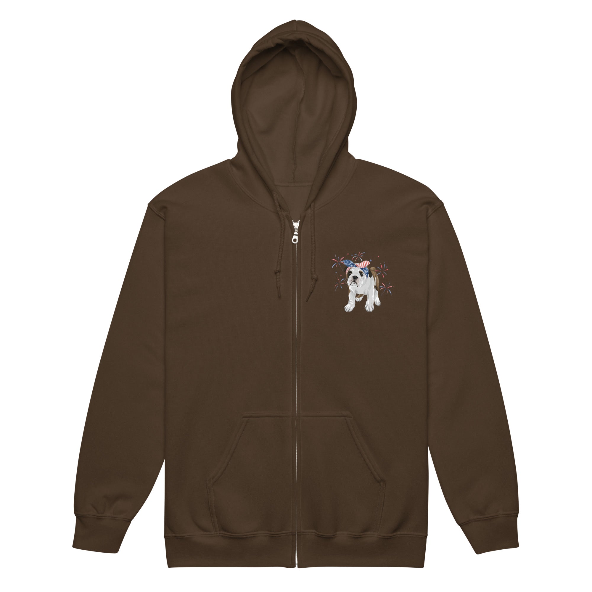 Frankie's Fireworks Zip-Up Hoodie by Katie Van Slyke