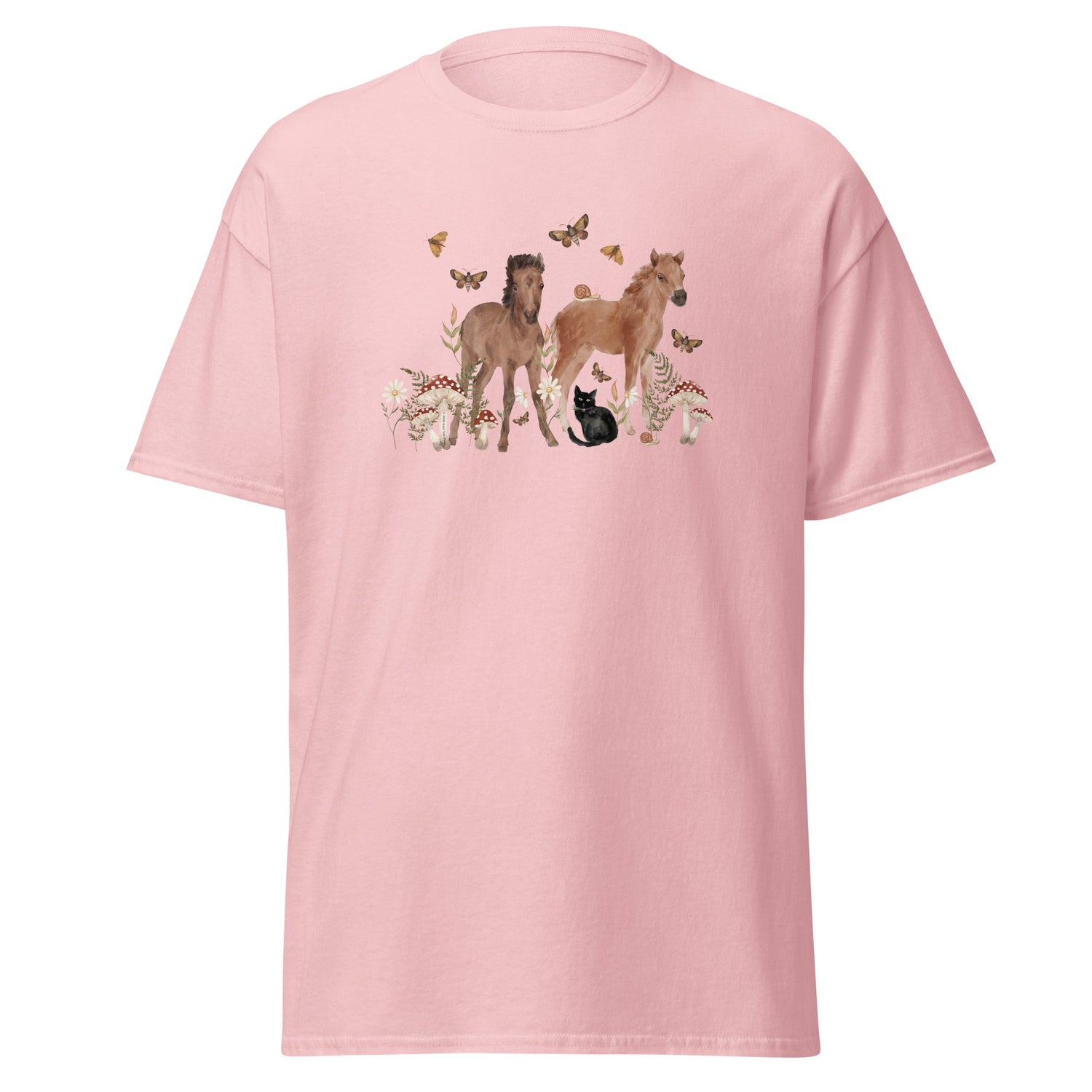 Gidget and Ginny T-Shirt by Katie Van Slyke - Light Pink