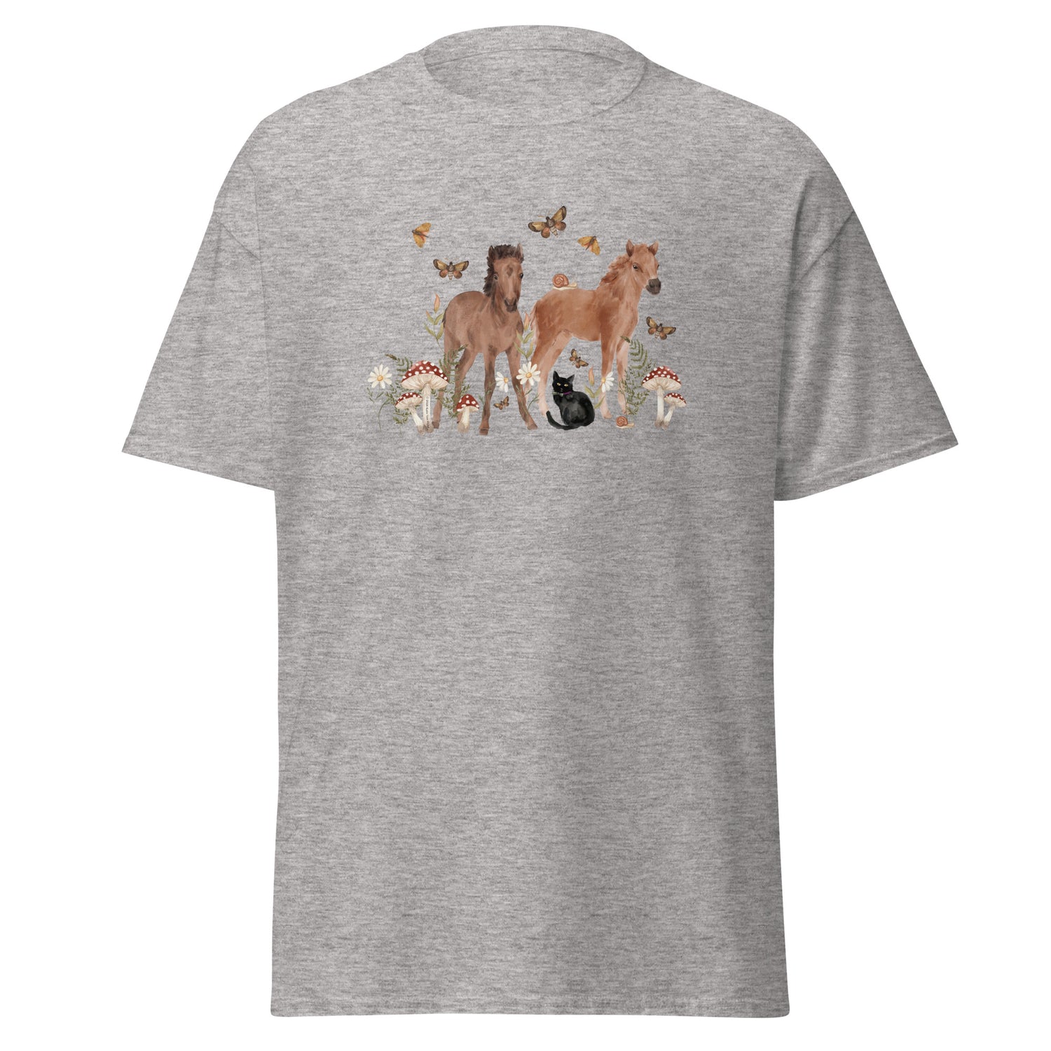 Gidget and Ginny T-Shirt by Katie Van Slyke - Sport Grey