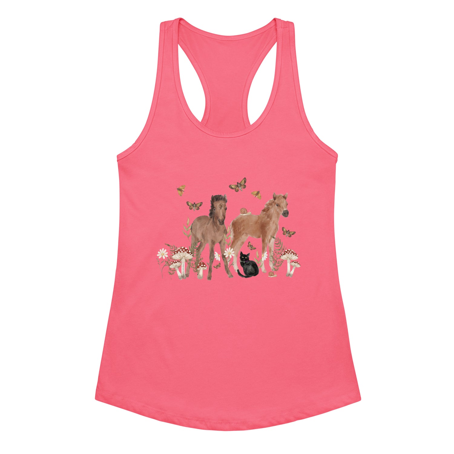 Gidget and Ginny Tank by Katie Van Slyke - Hot Pink