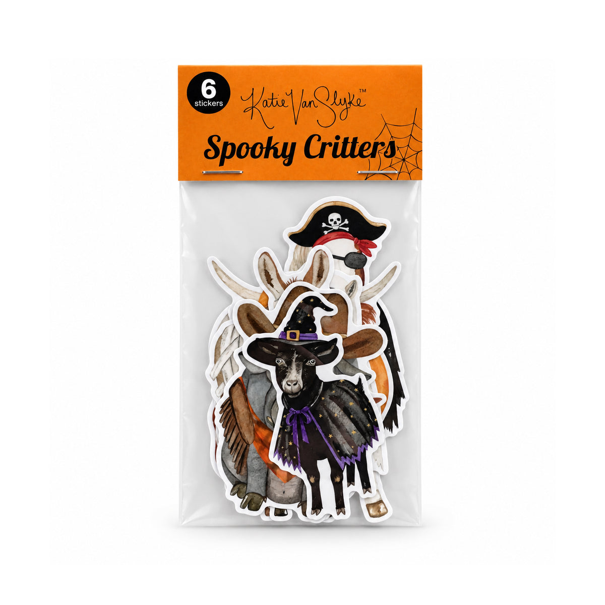 Spooky Crew Sticker 6-Pack by Katie Van Slyke®