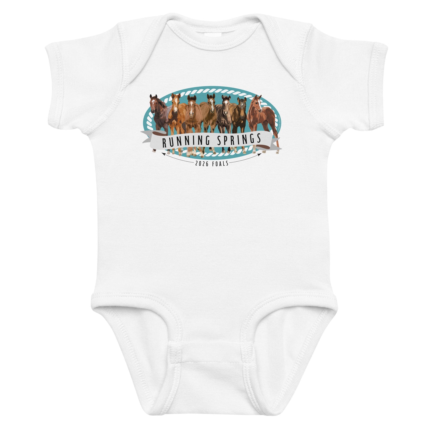 KIDS 2026 Foals Lineup Onesie by Katie Van Slyke - White