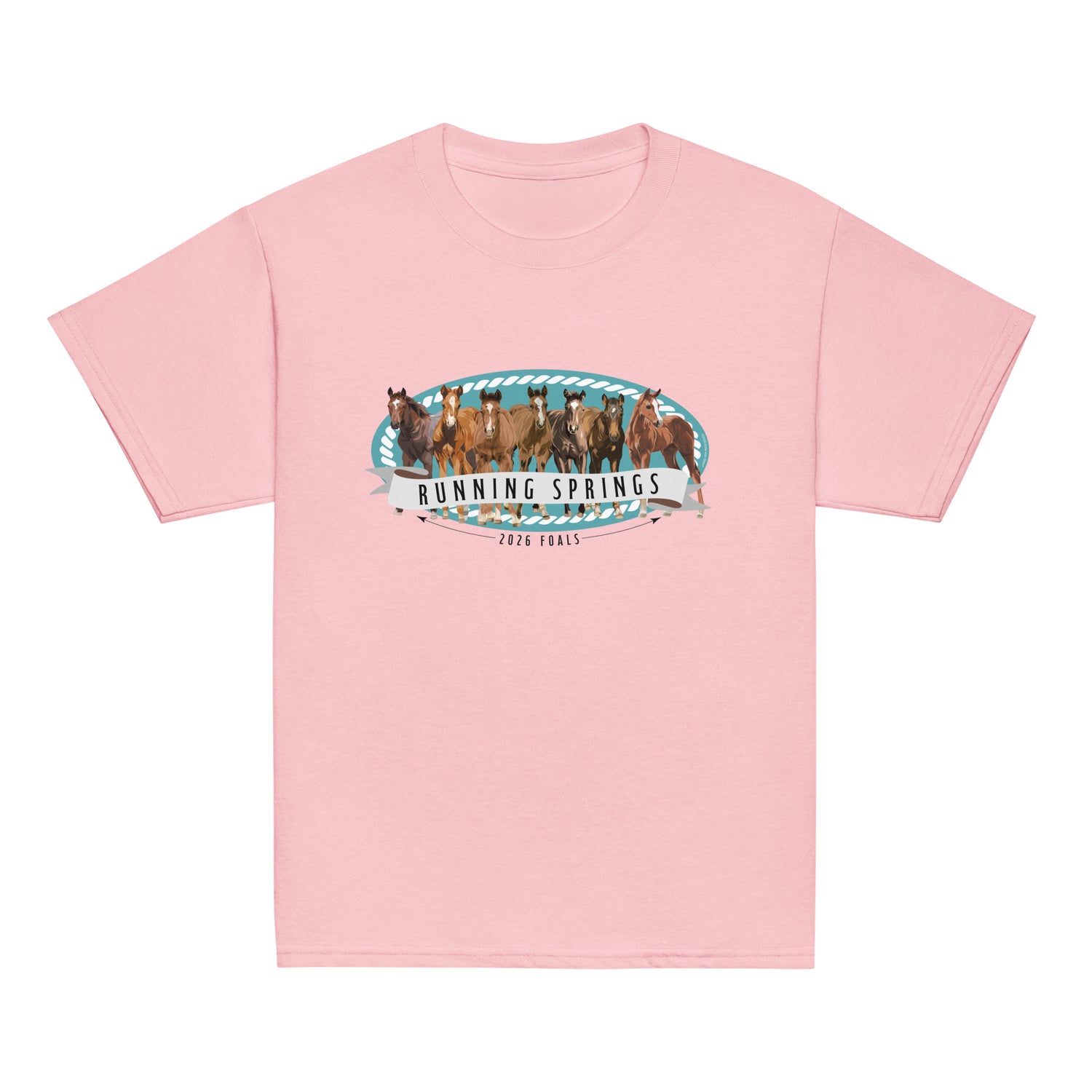 KIDS 2026 Foals Lineup T-Shirt by Katie Van Slyke - light pink