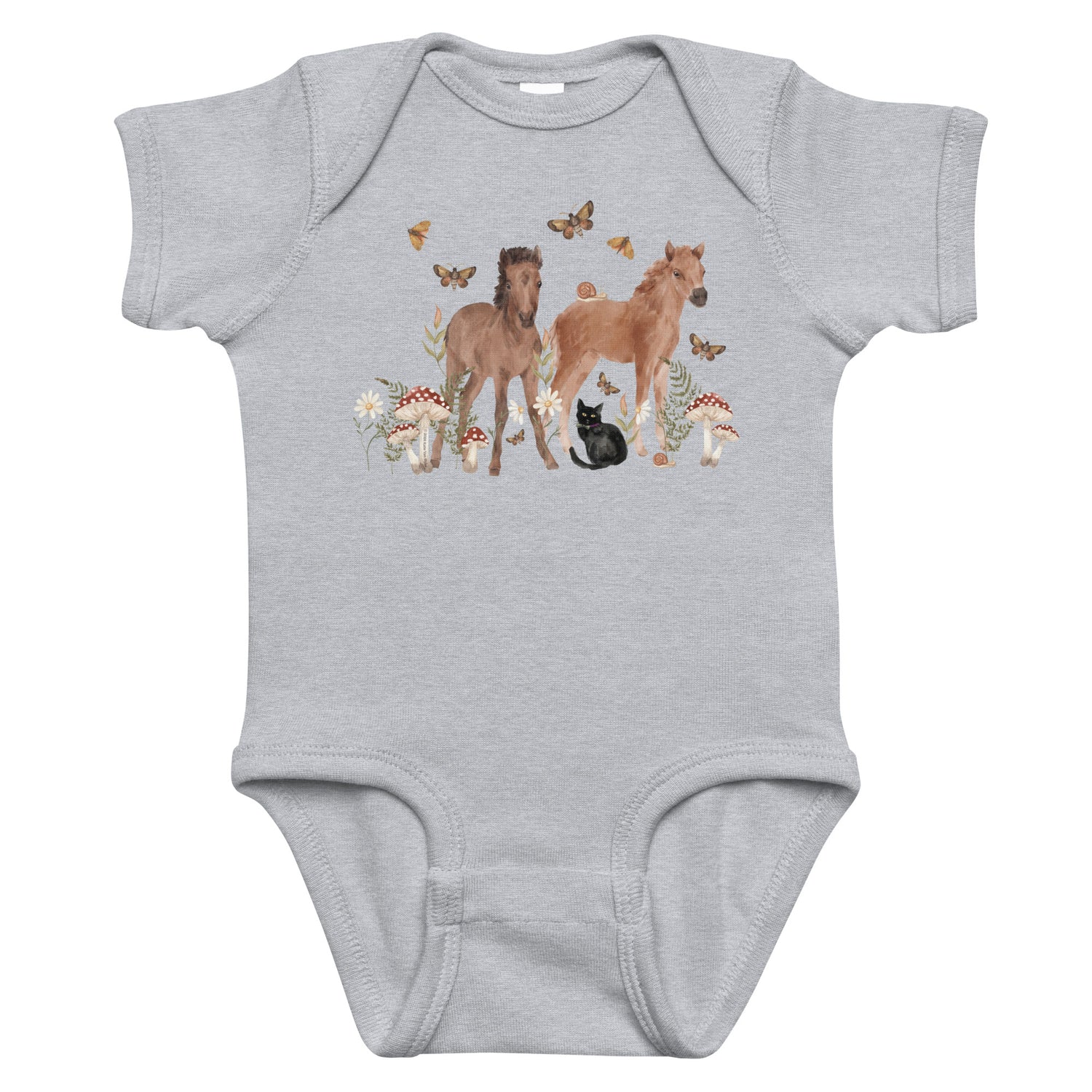 KIDS Gidget and Ginny Onesie by Katie Van Slyke - Heather