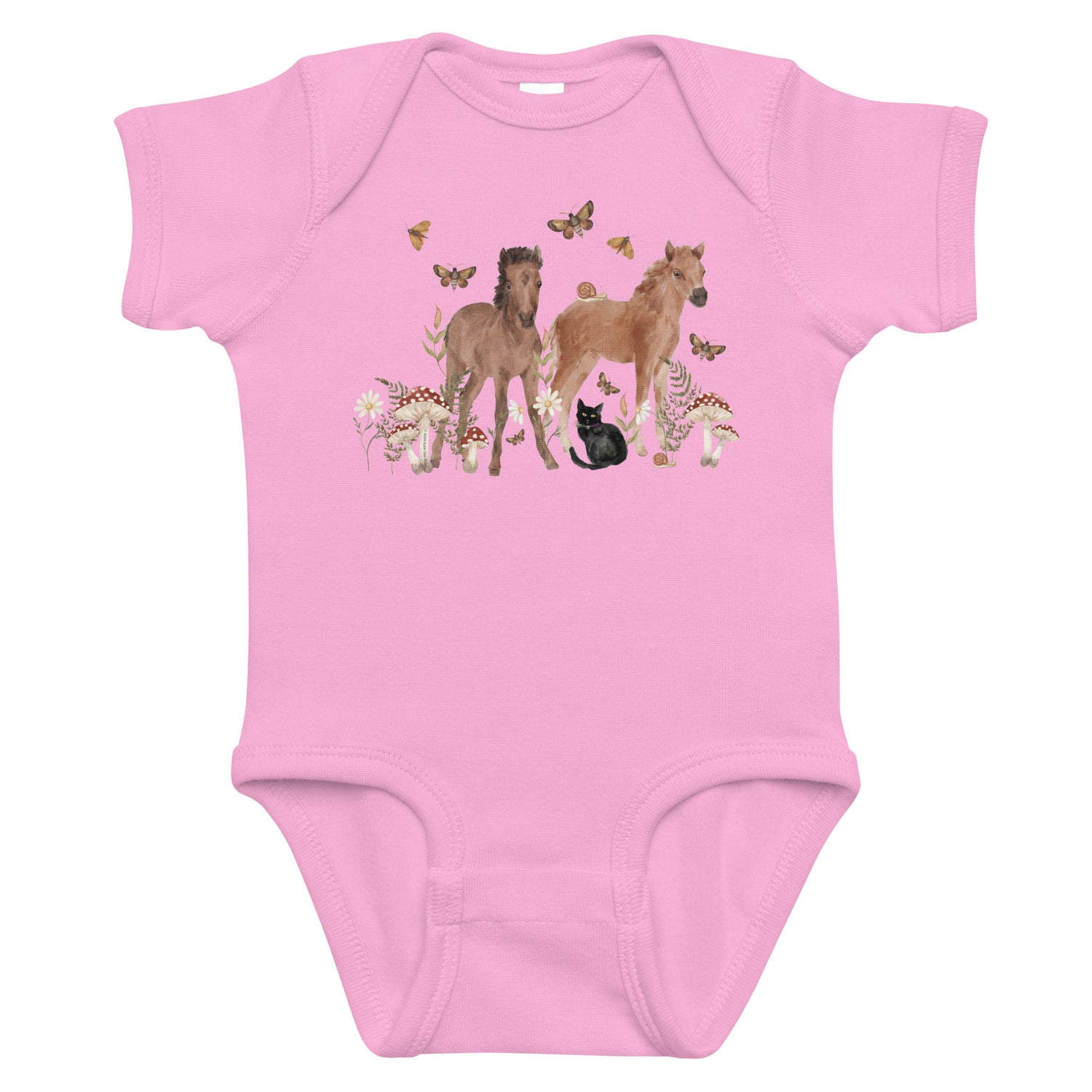 KIDS Gidget and Ginny Onesie by Katie Van Slyke - Pink