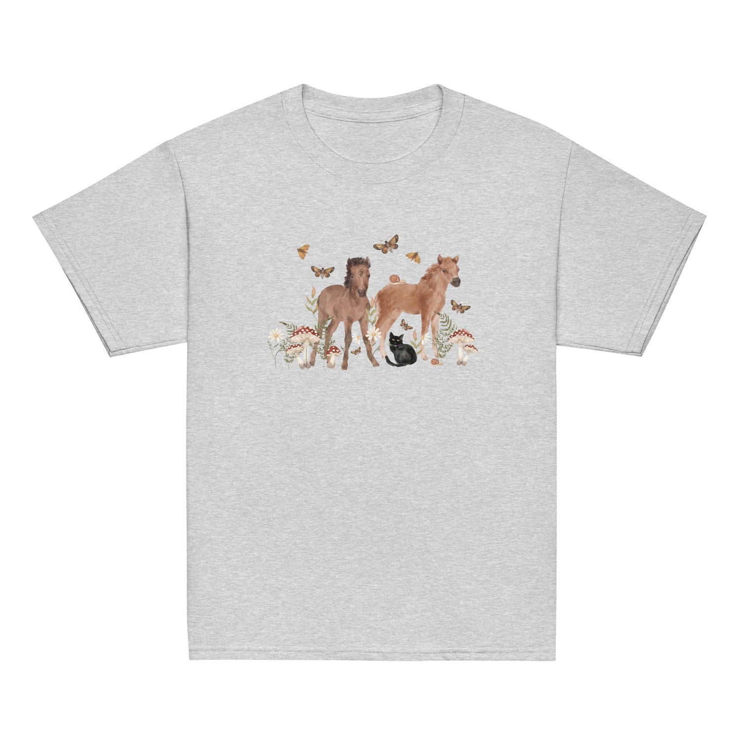 KIDS Gidget and Ginny T-Shirt by Katie Van Slyke - Sport Grey