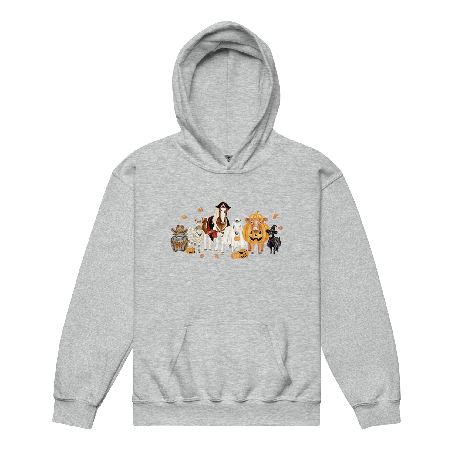 KIDS Spooky Crew Hoodie by Katie Van Slyke - Sport Grey