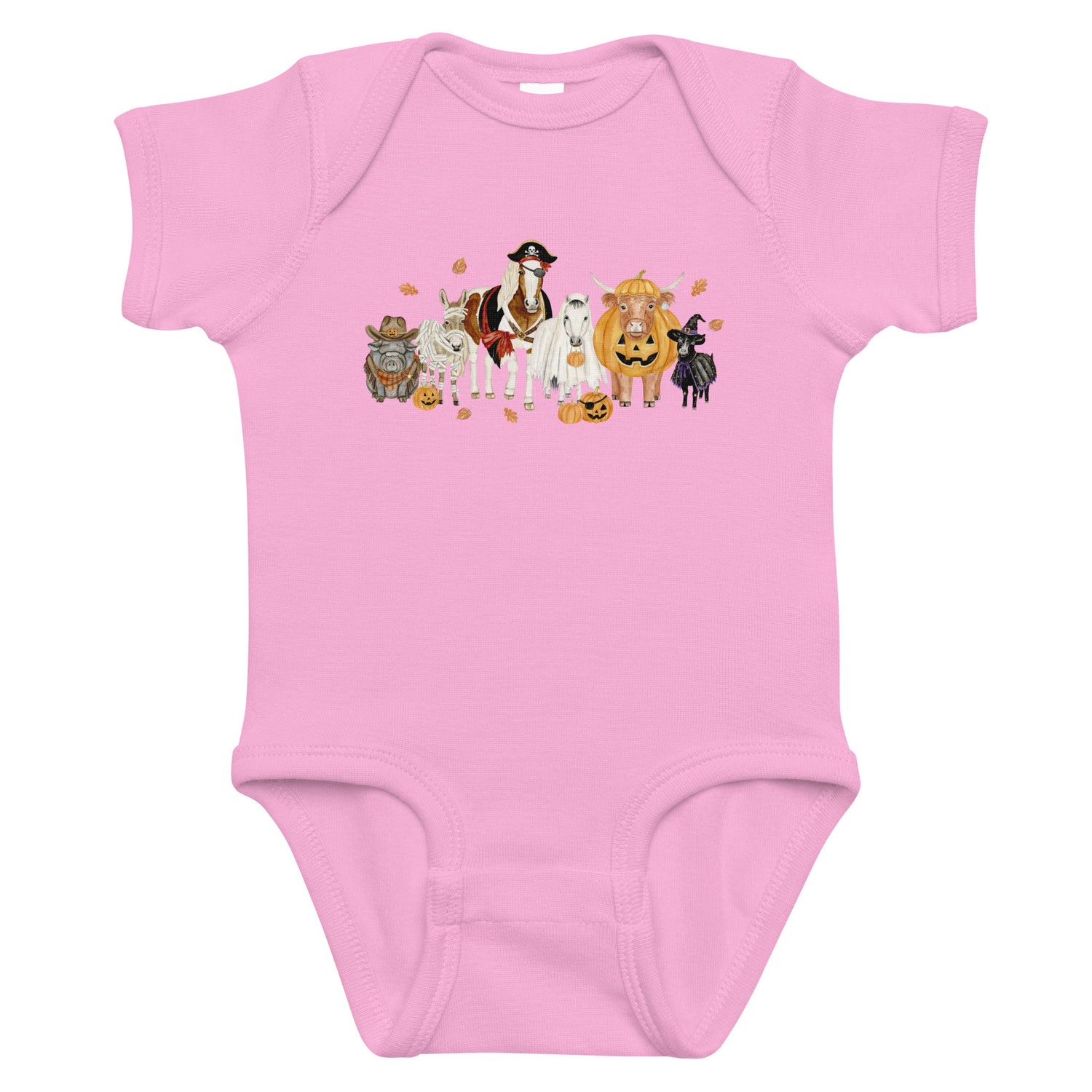 KIDS Spooky Crew Onesie by Katie Van Slyke - Pink