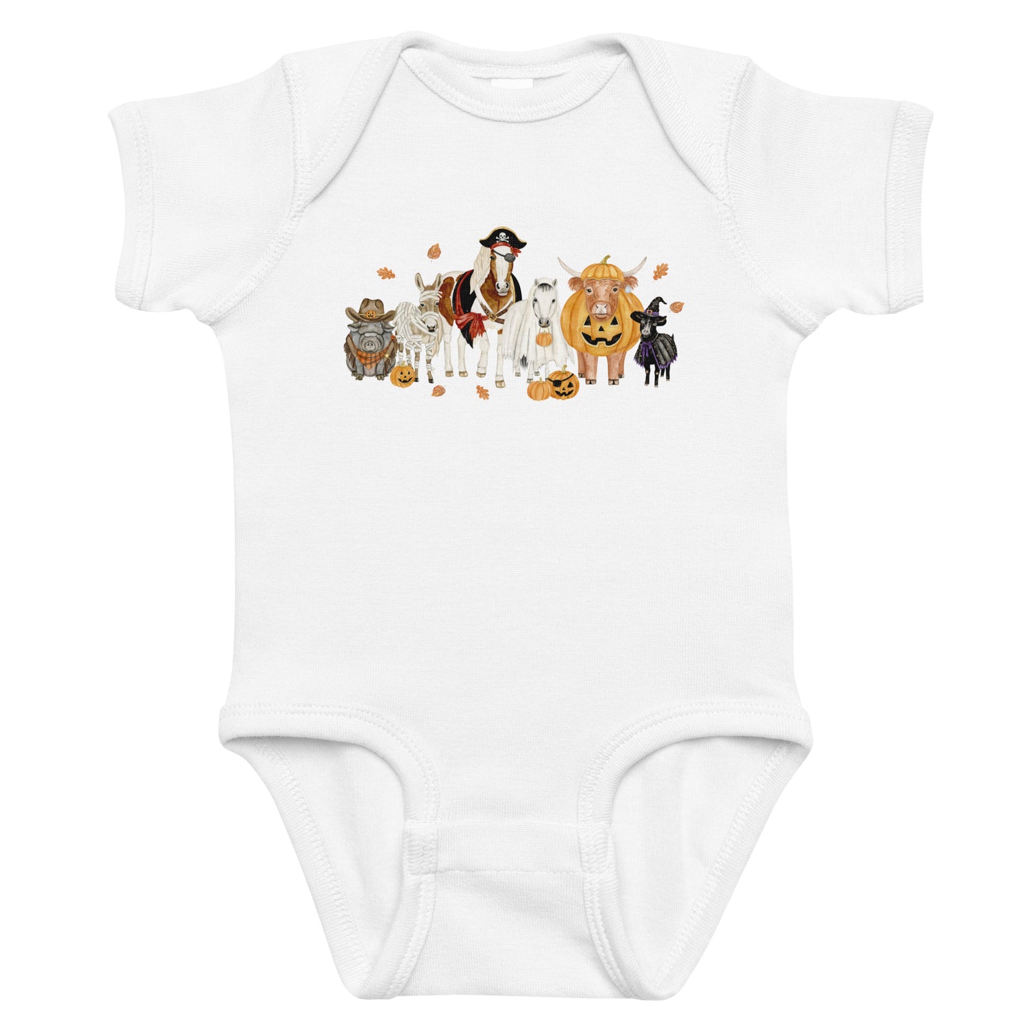 KIDS Spooky Crew Onesie by Katie Van Slyke - White