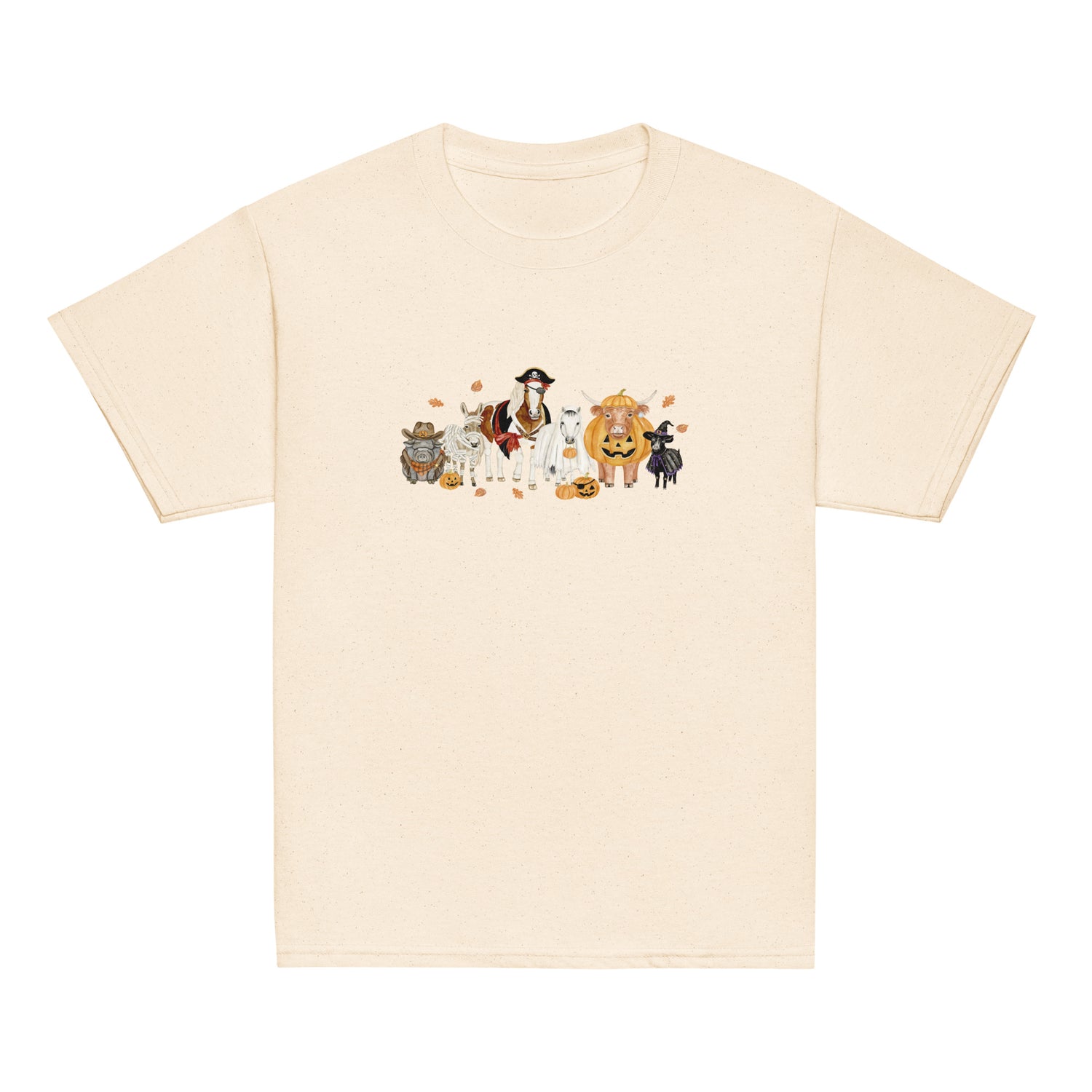 KIDS Spooky Crew T-Shirt by Katie Van Slyke - Natural