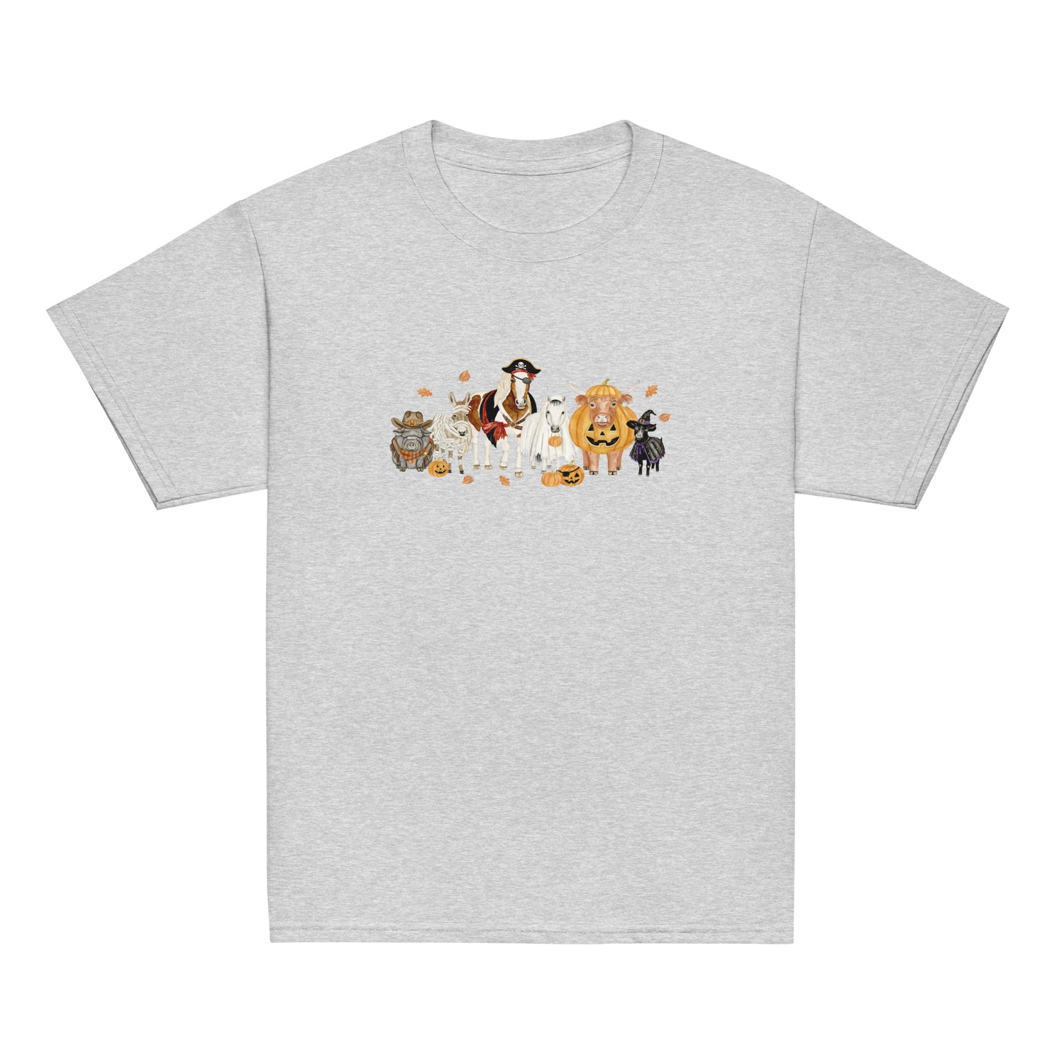 KIDS Spooky Crew T-Shirt by Katie Van Slyke - Sport Grey