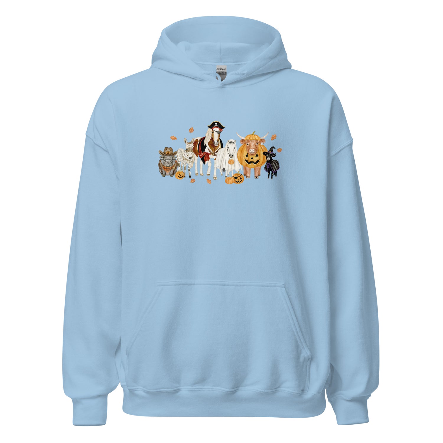 Spooky Crew Hoodie by Katie Van Slyke - Light Blue