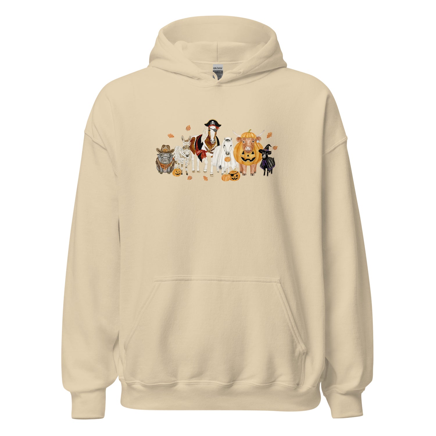 Spooky Crew Hoodie by Katie Van Slyke - Sand