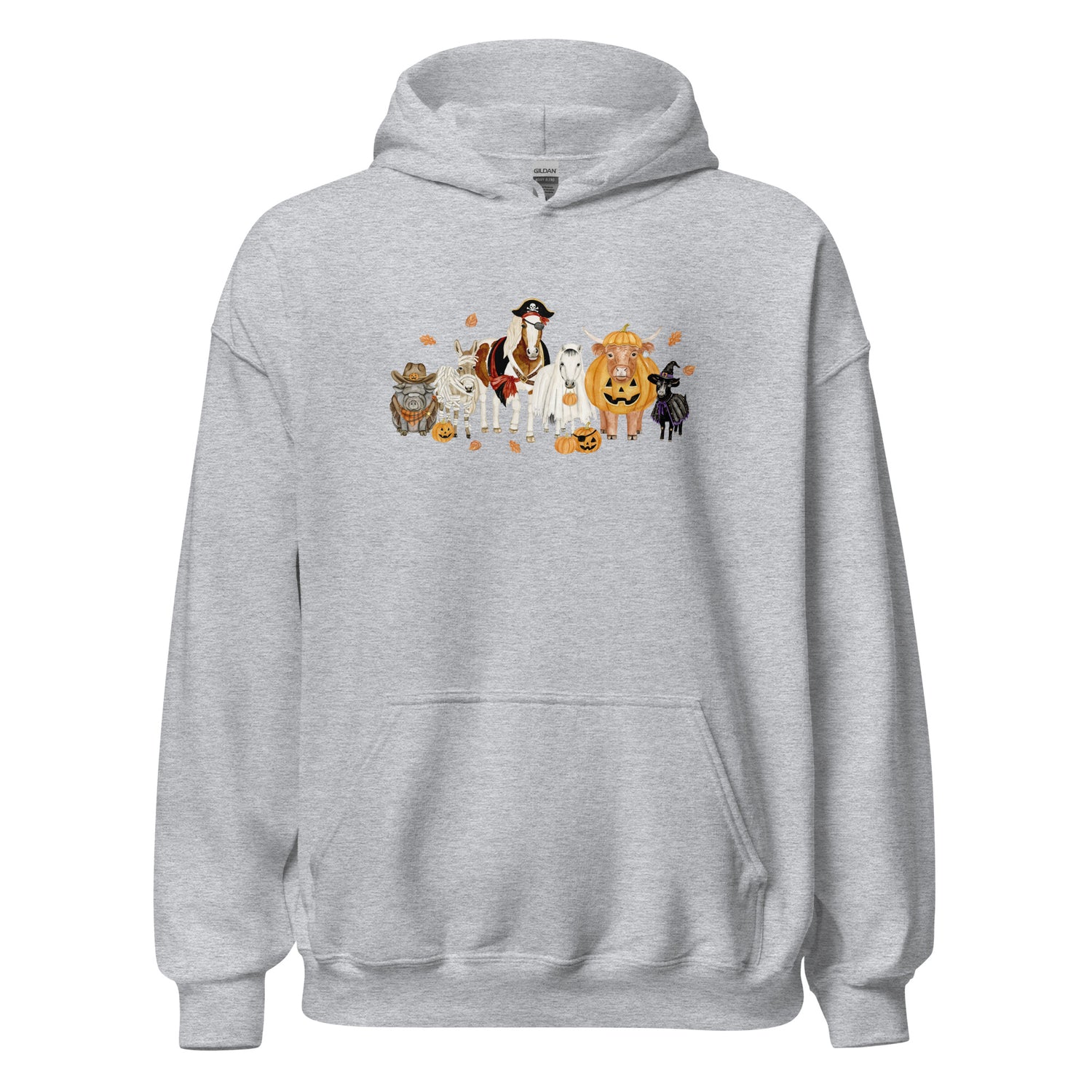 Spooky Crew Hoodie by Katie Van Slyke - Sport Grey