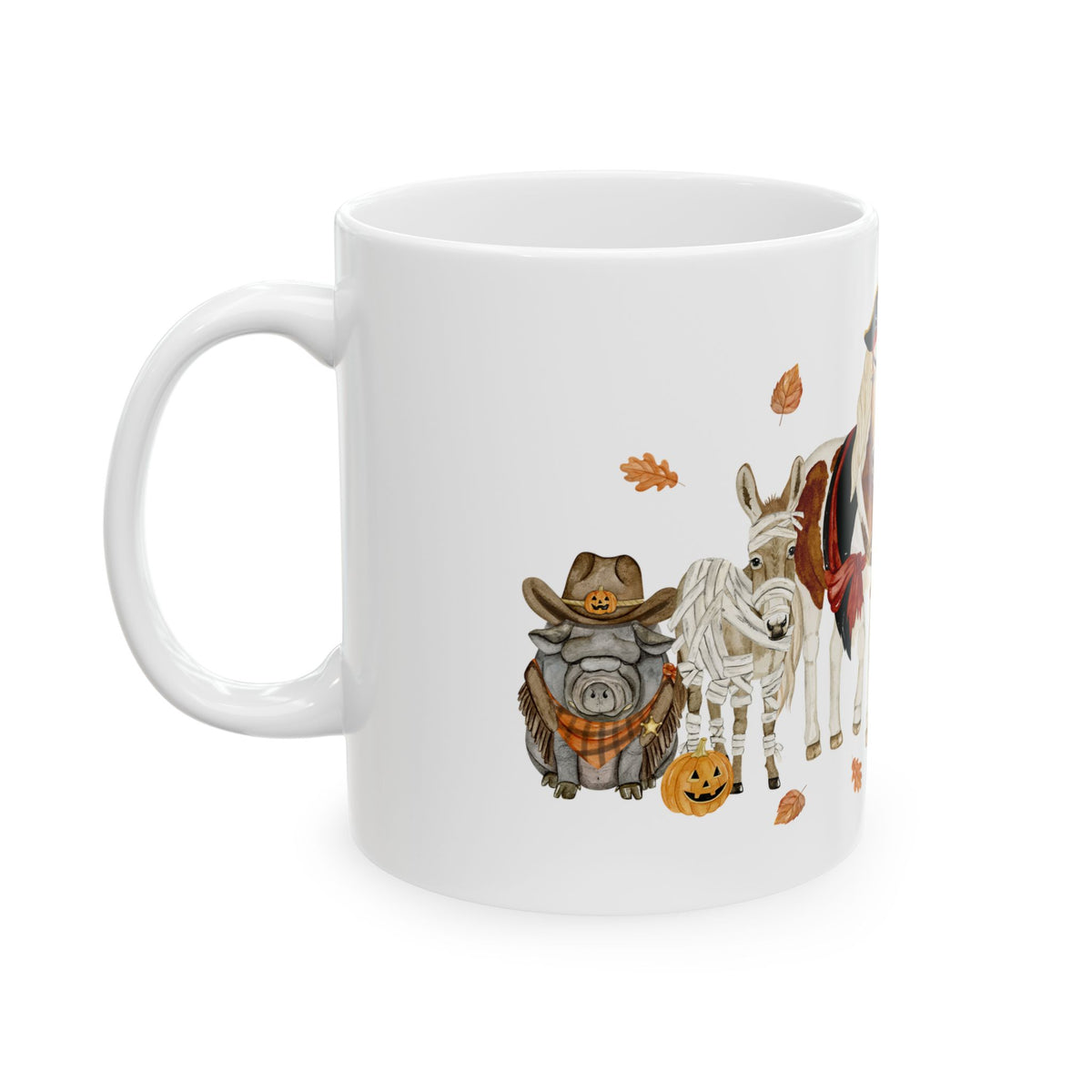 Spooky Crew Mugs by Katie Van Slyke - 11oz Left