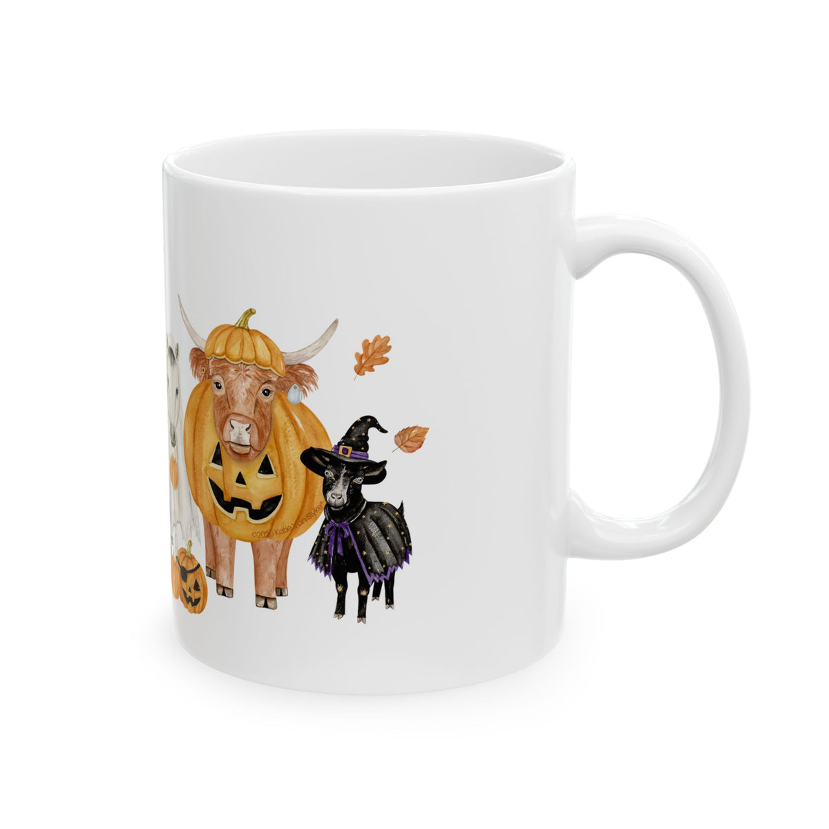 Spooky Crew Mugs by Katie Van Slyke - 11oz Right