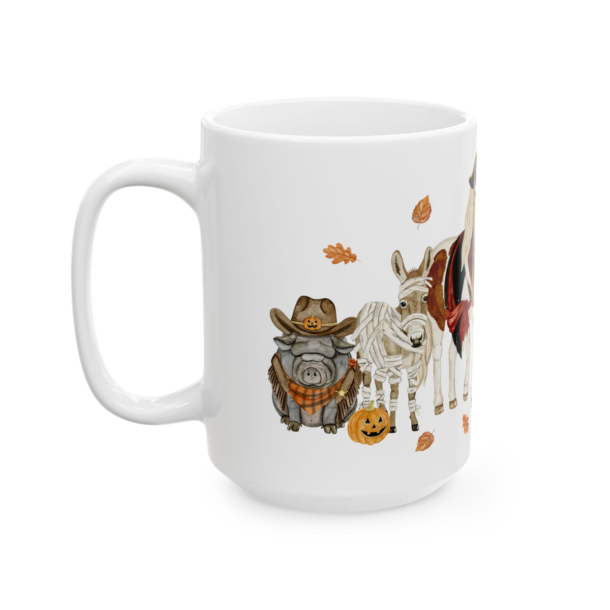 Spooky Crew Mugs by Katie Van Slyke - 15oz Left