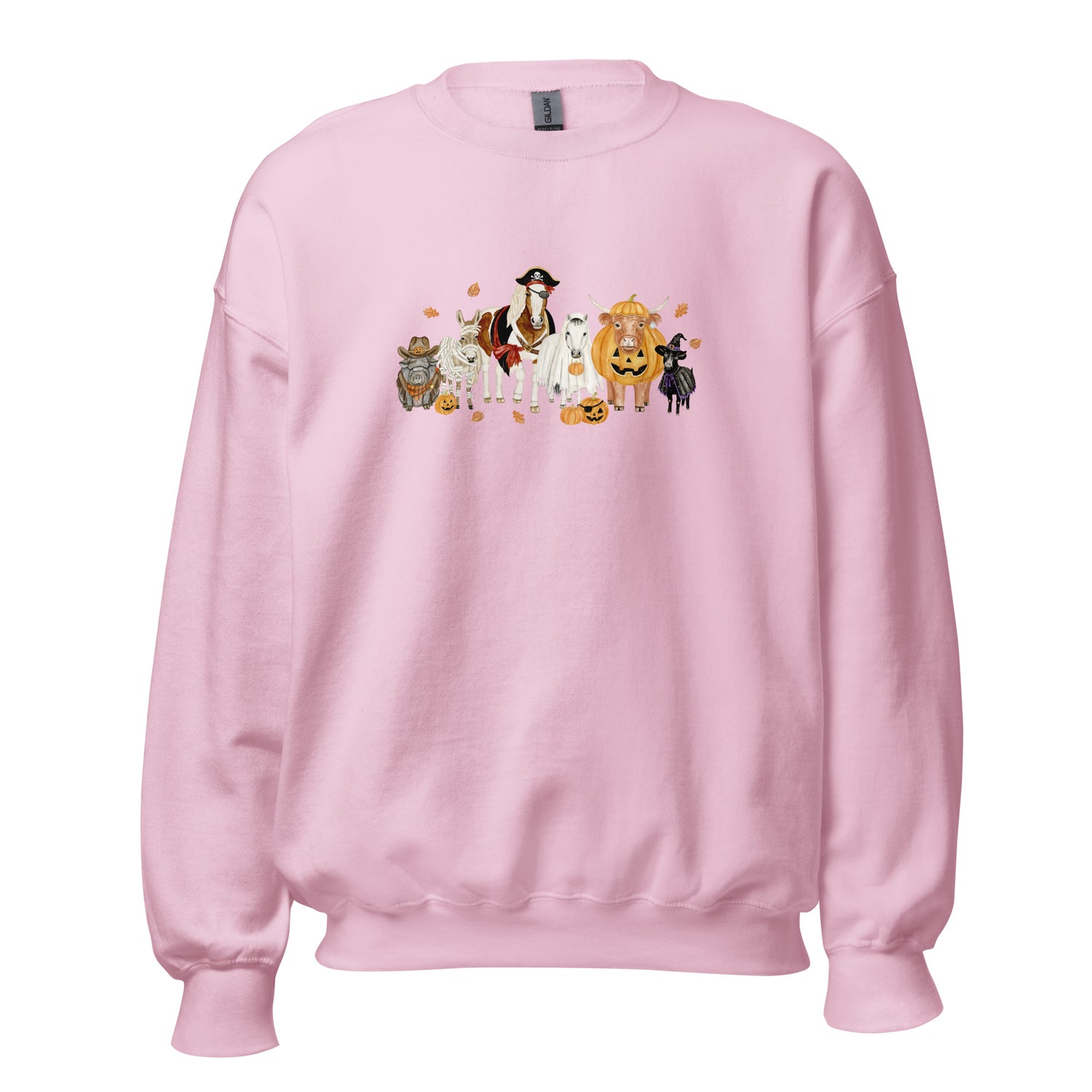 Spooky Crew Sweatshirt by Katie Van Slyke - Light Pink