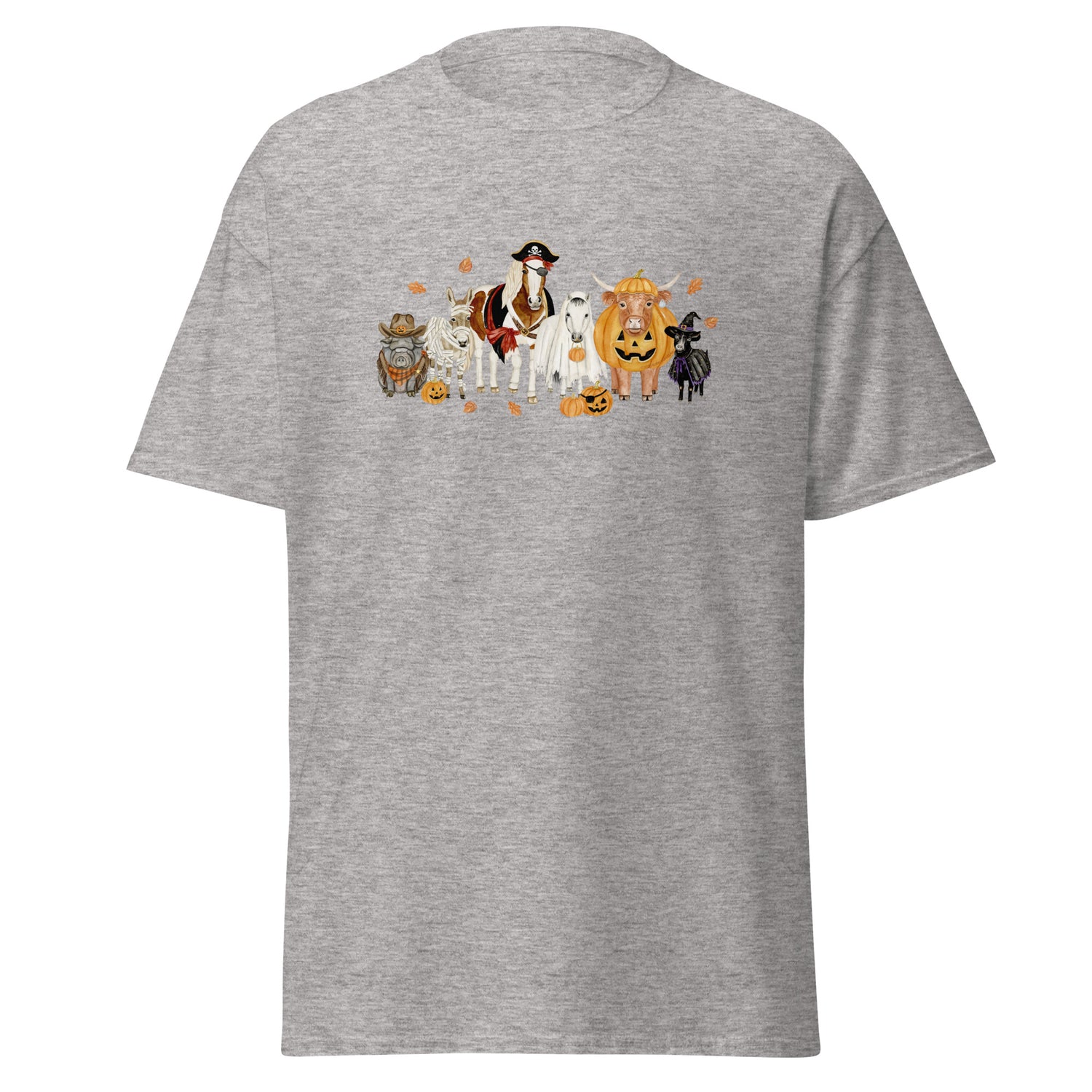Spooky Crew T-Shirt by Katie Van Slyke - Sport Grey