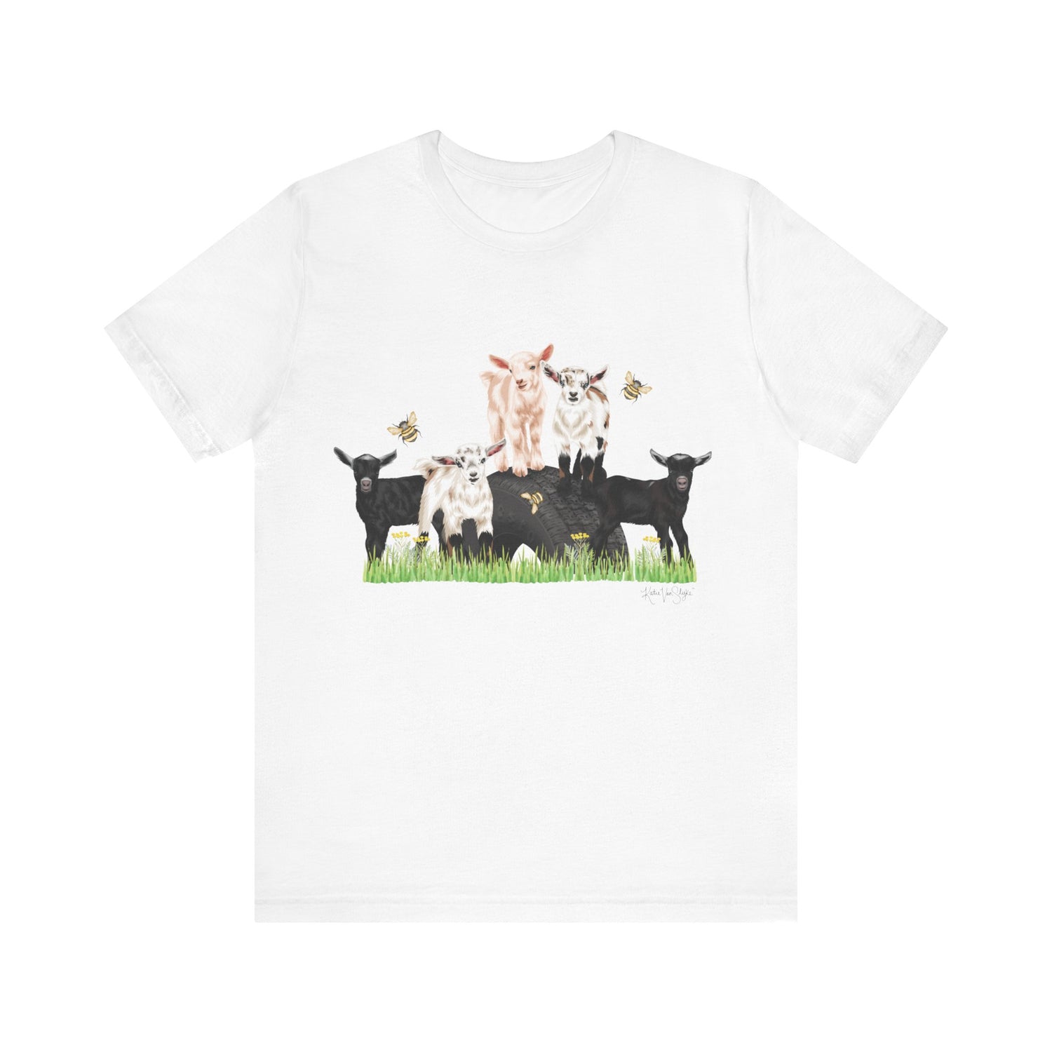 Busy Little Bees T-Shirt by Katie Van Slyke