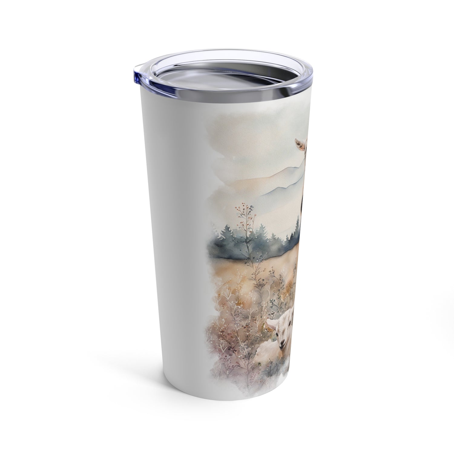 Goats Watercolor Tumbler by Katie Van Slyke