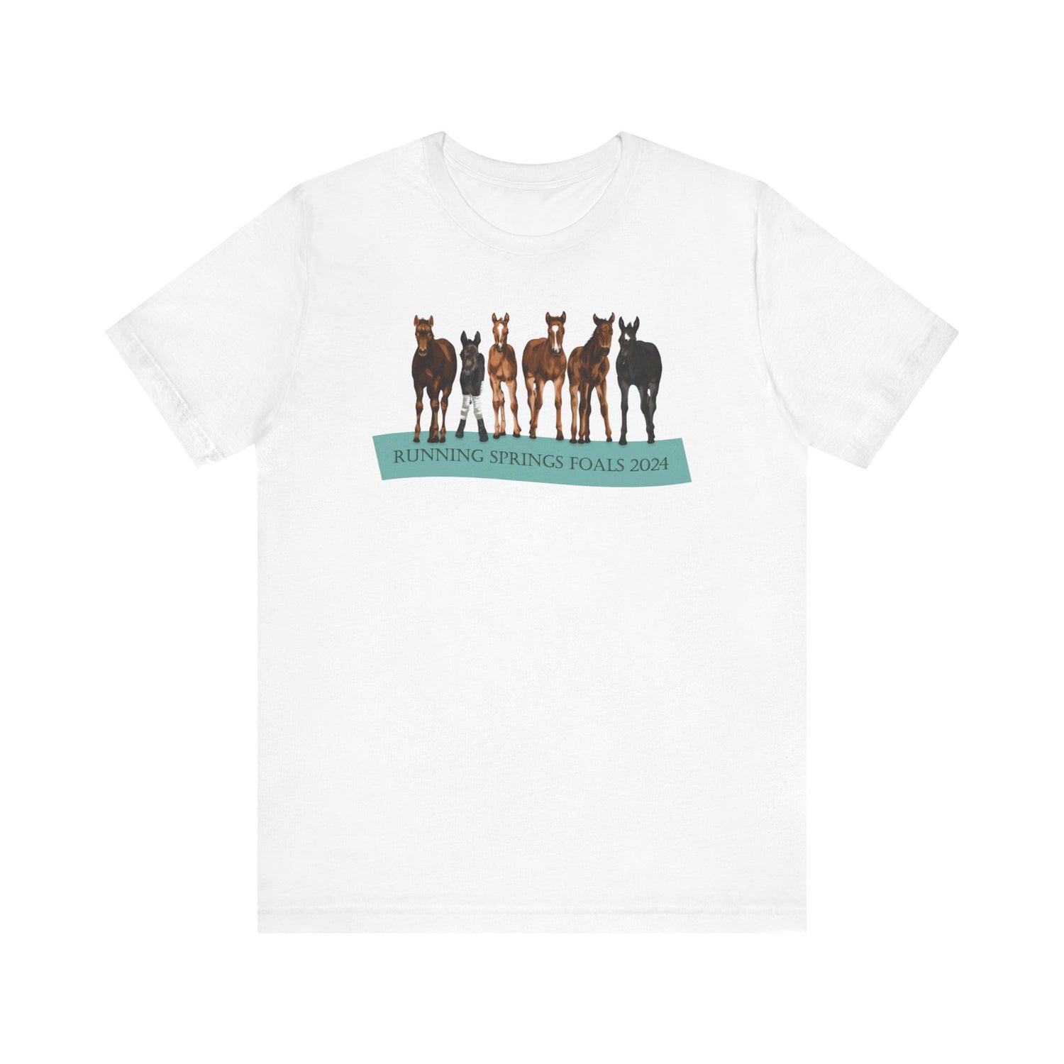 Running Springs 2024 Foals T-Shirt by Katie Van Slyke