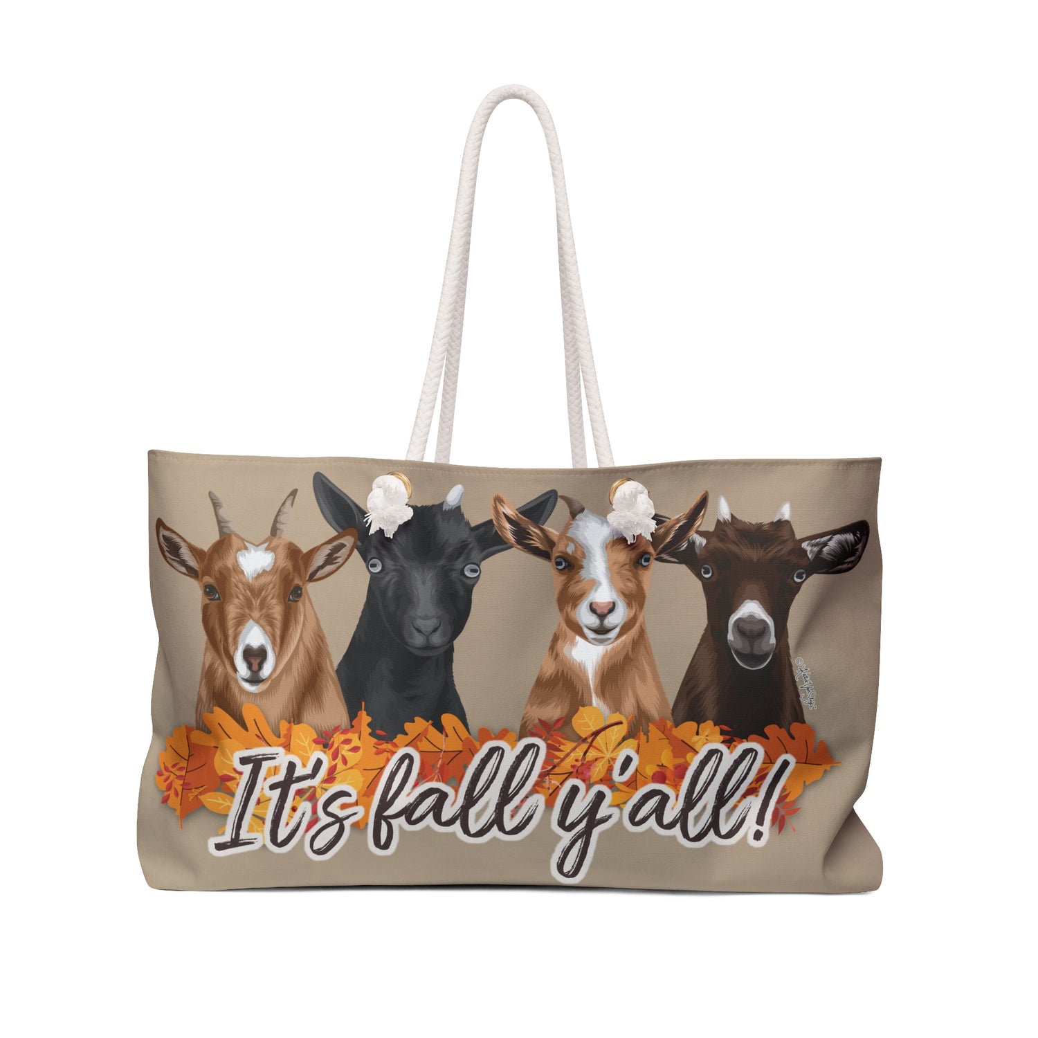 It's Fall Y'all Weekender Bag by Katie Van Slyke