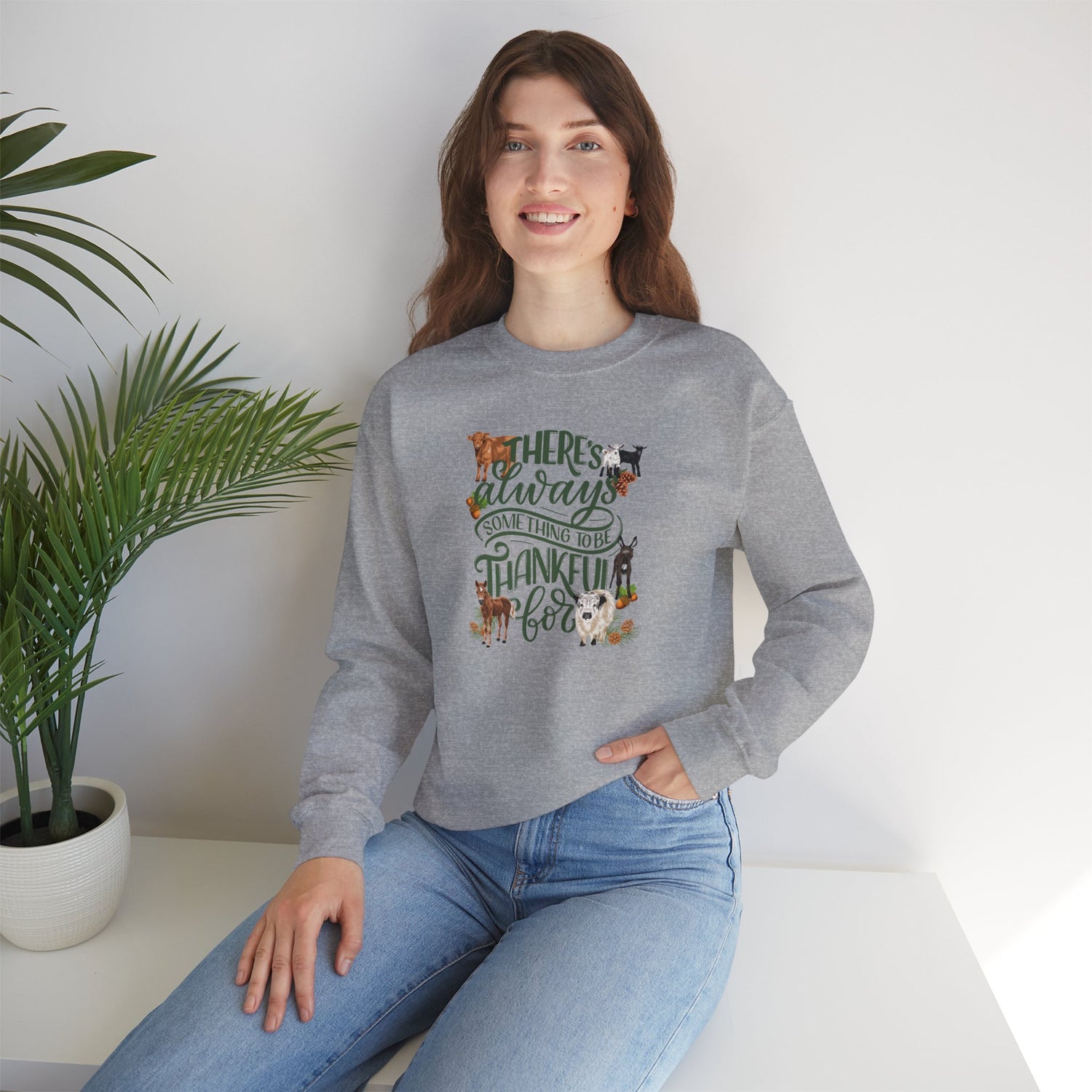 Mini Thanks Sweatshirt by Katie Van Slyke