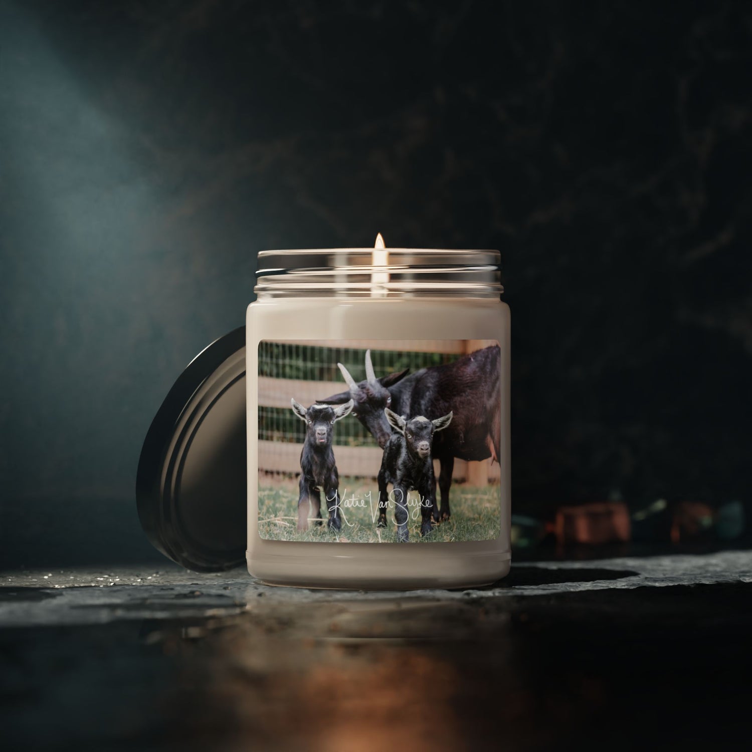 Mini Goats Candle by Katie Van Slyke