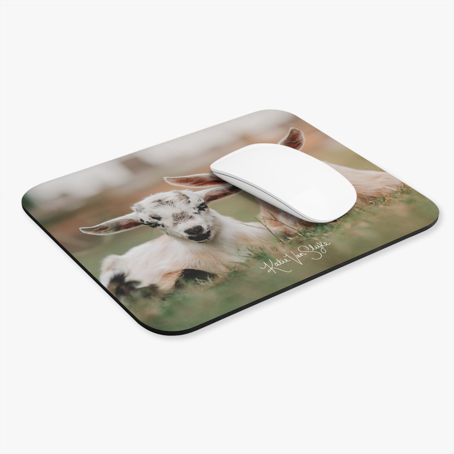 Mini Goats Mouse Pad by Katie Van Slyke