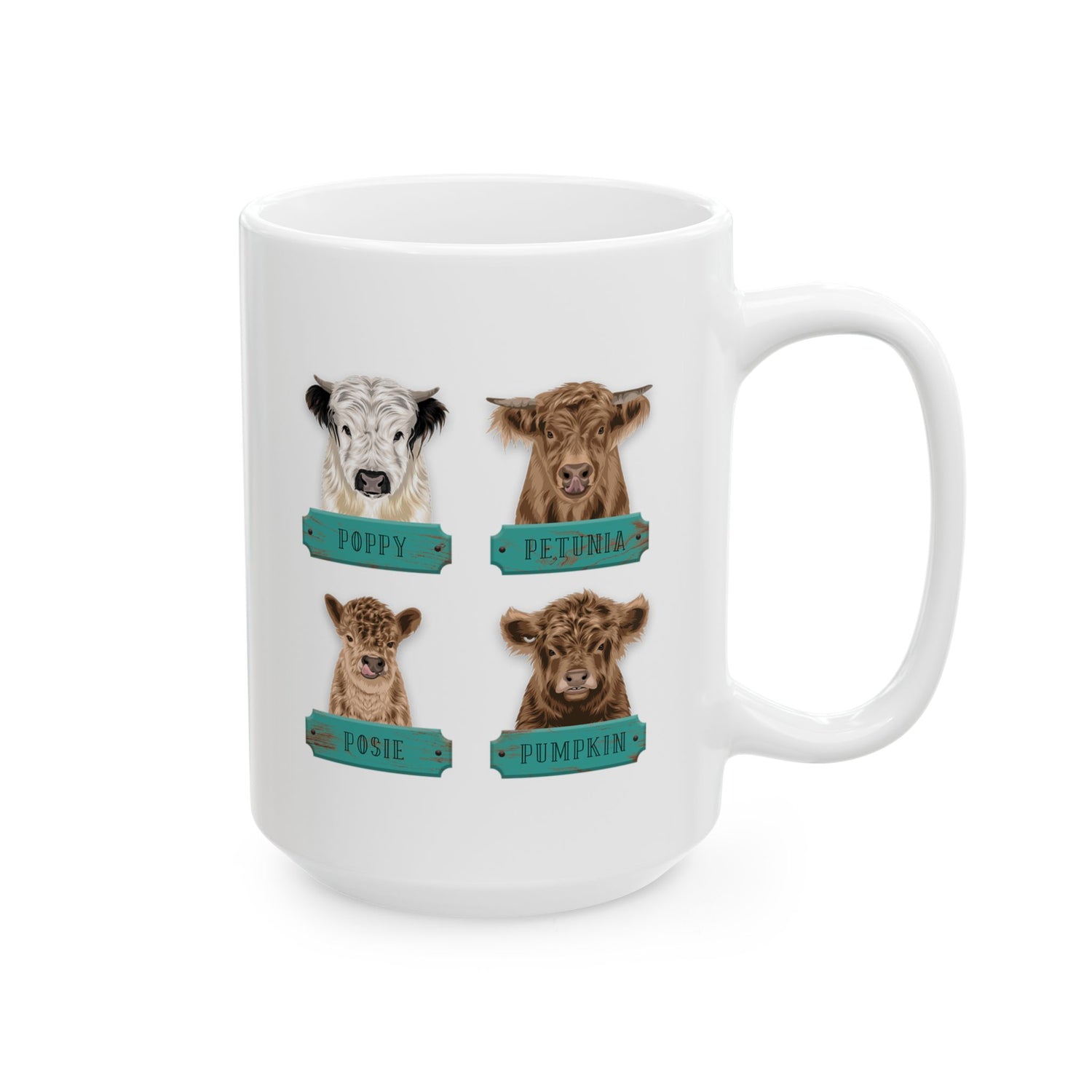 Mini Cows Mug by Katie Van Slyke