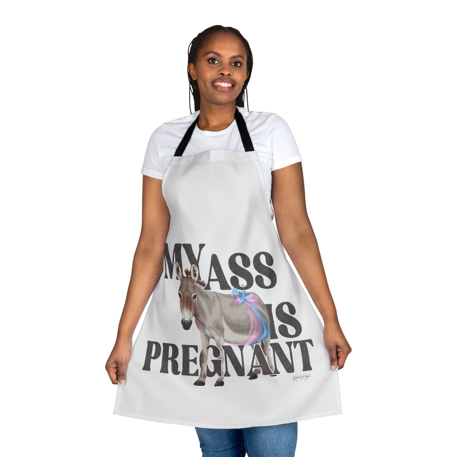 My Ass is Pregnant Apron by Katie Van Slyke