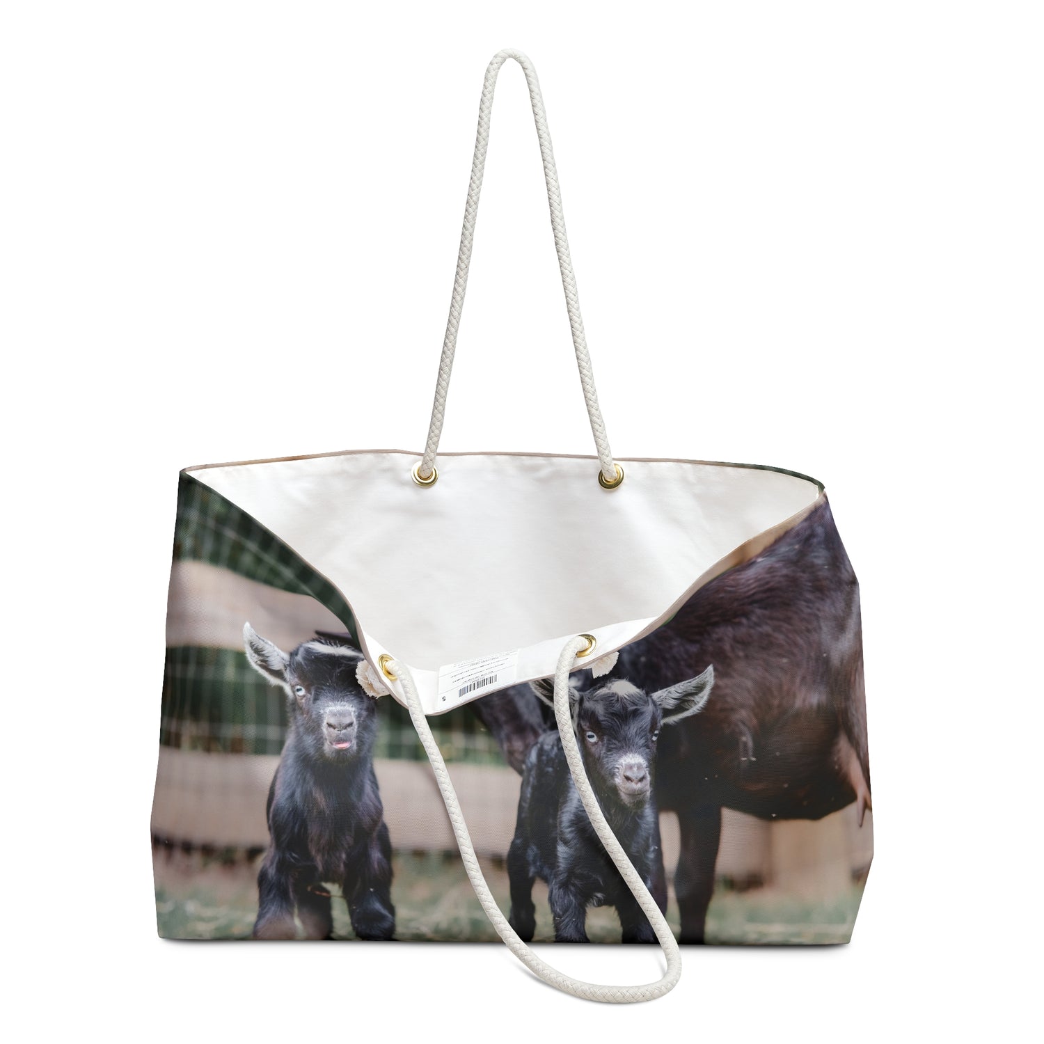 Mini Goats Weekender Bag by Katie Van Slyke