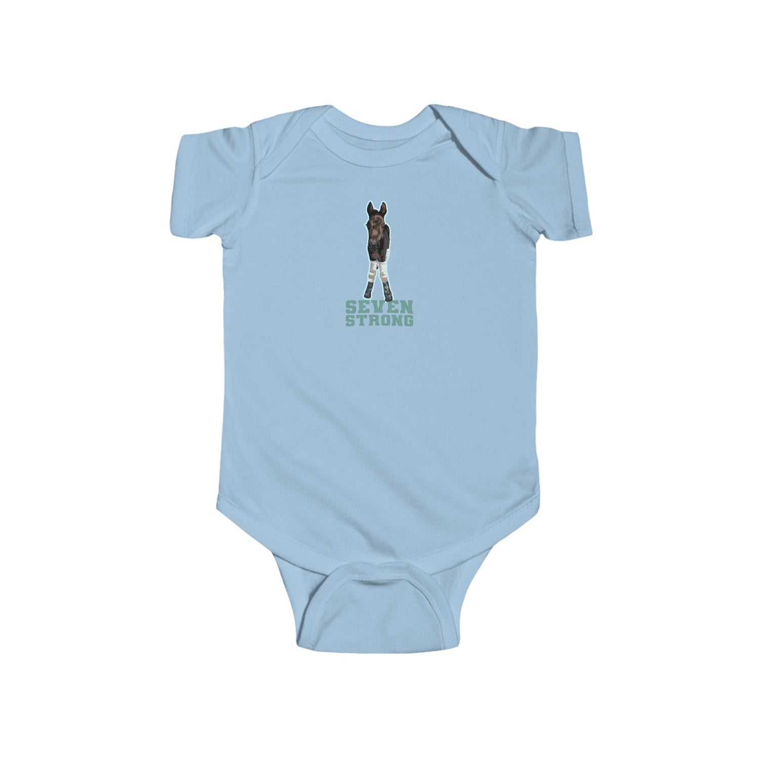 Seven Strong Infant Onesie by Katie Van Slyke