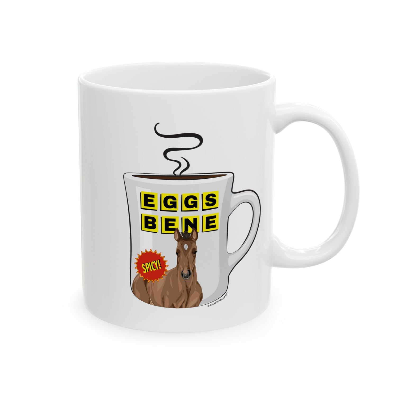 Eggs Benedict Mugs by Katie Van Slyke - Front