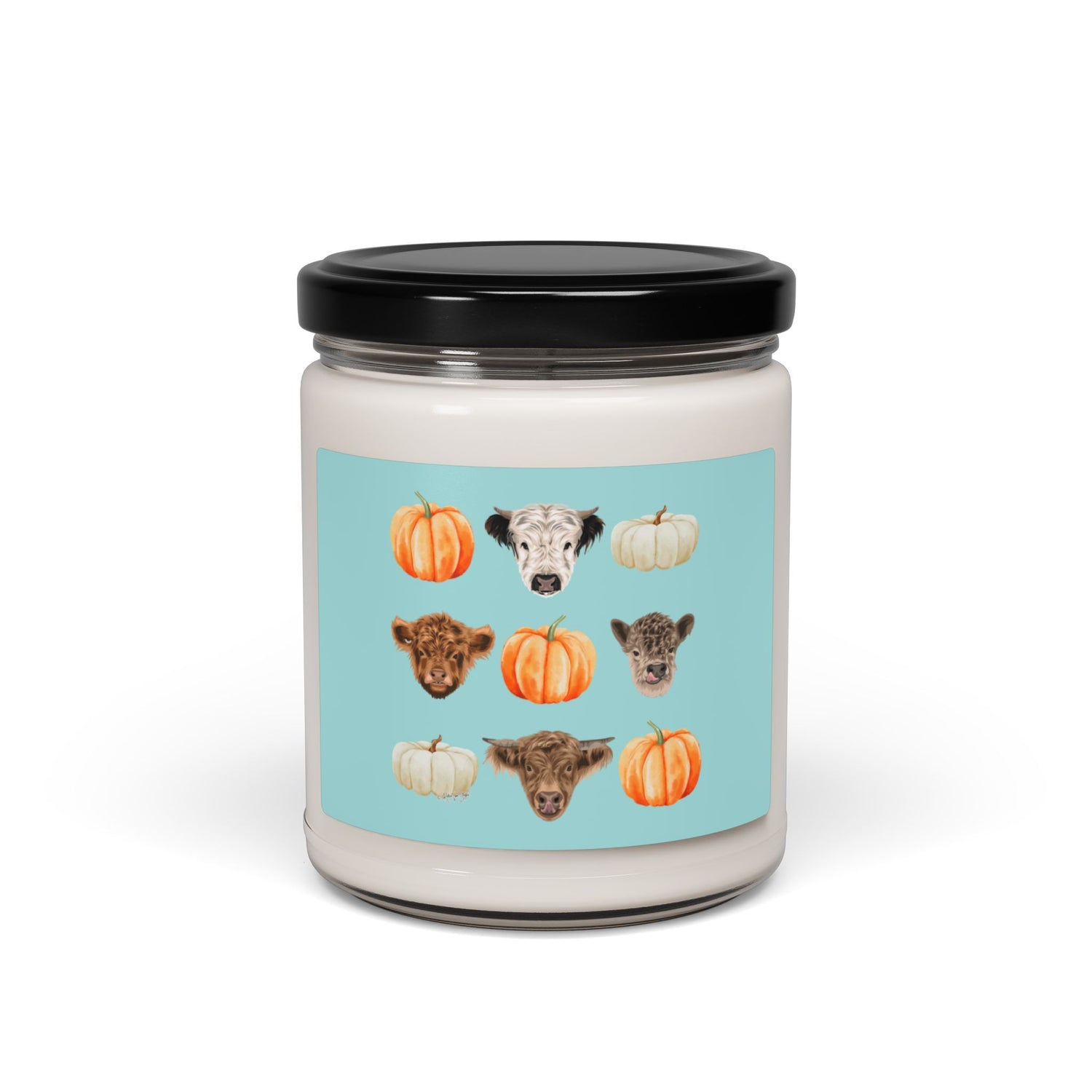 Mini Cows and Pumpkins Candle by Katie Van Slyke