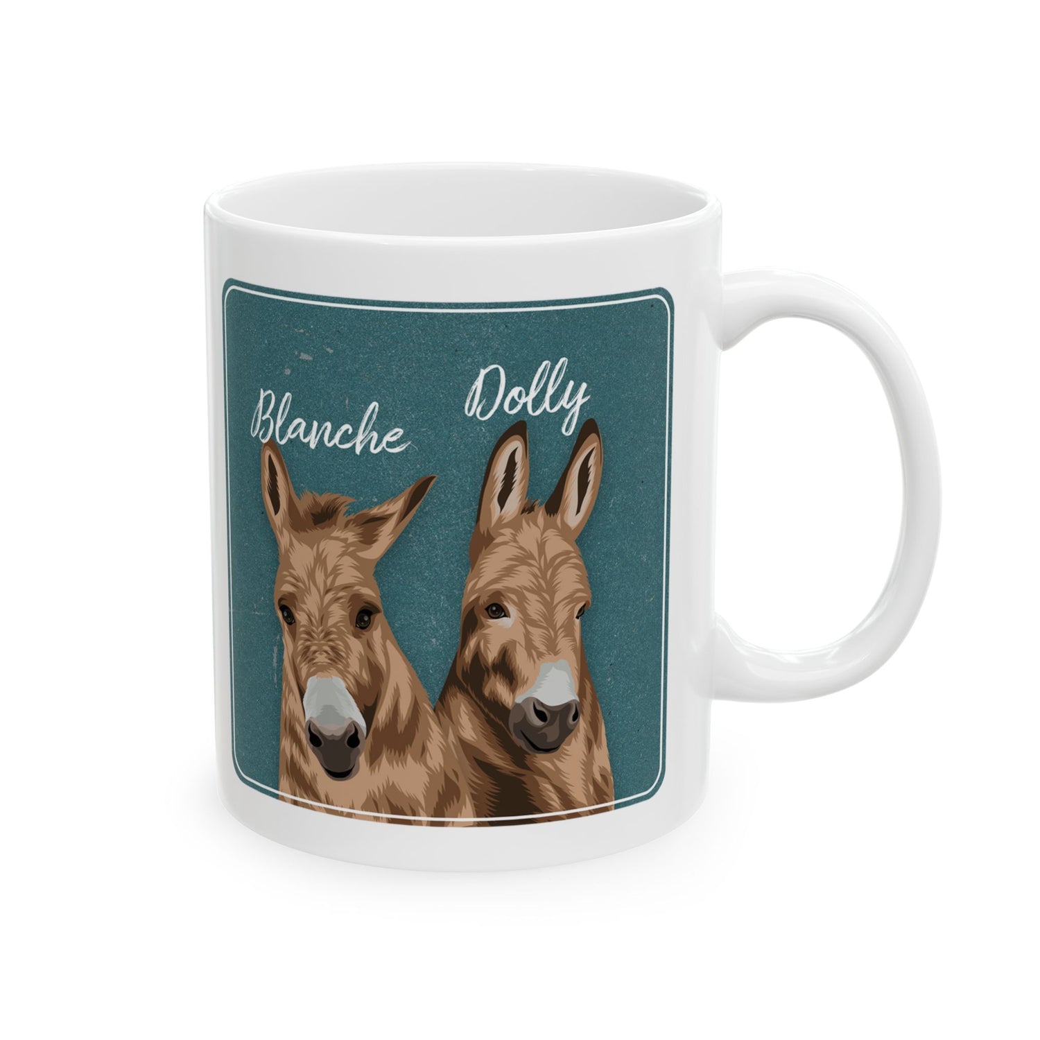 Dolly & Blanche Mug by Katie Van Slyke