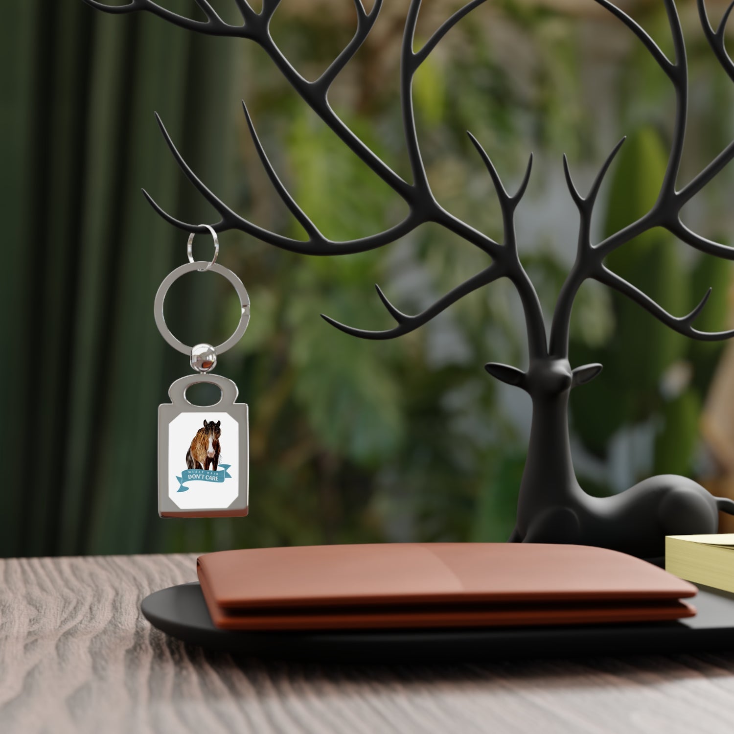 Messy Hair Don't Care Keyring by Katie Van Slyke