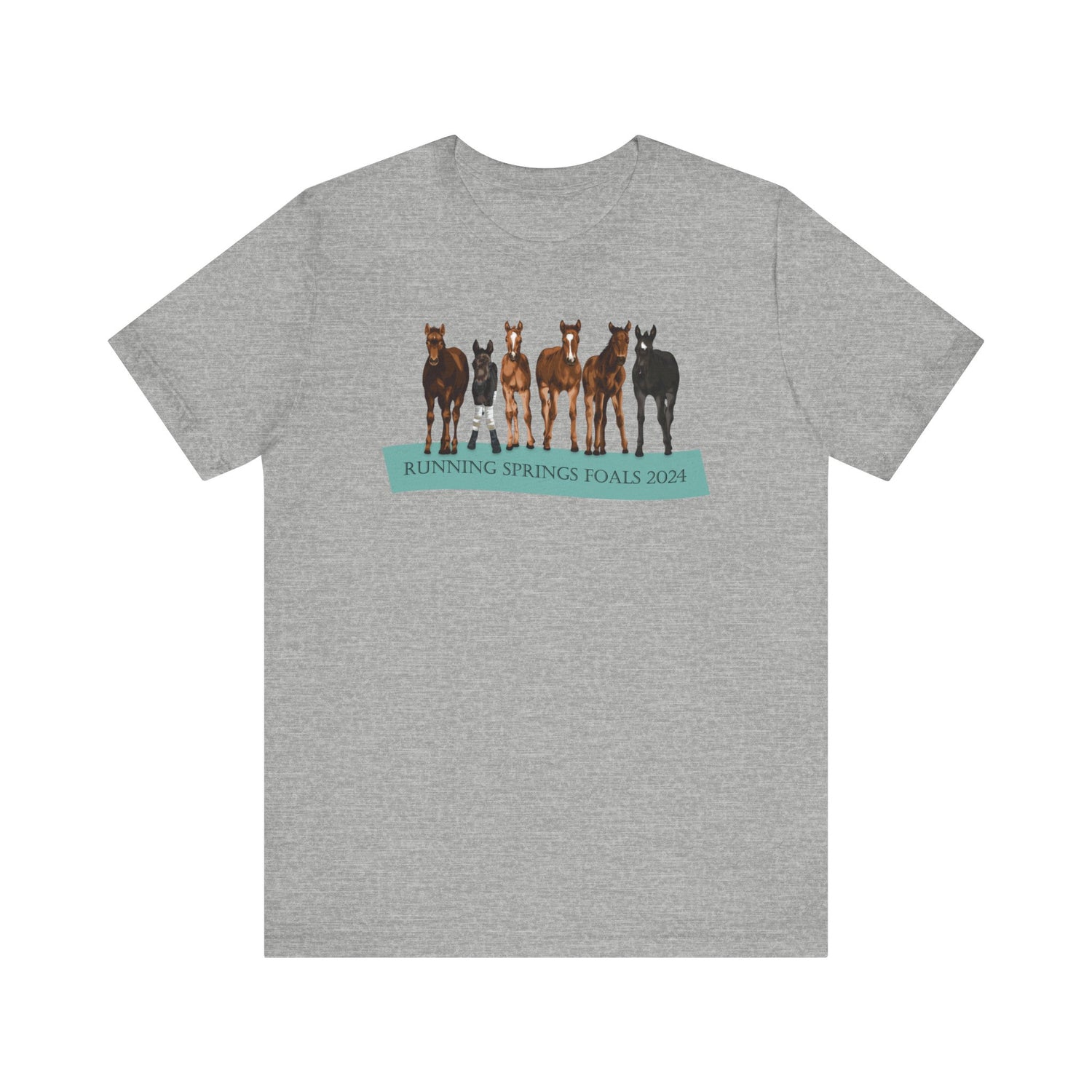 Running Springs 2024 Foals T-Shirt by Katie Van Slyke