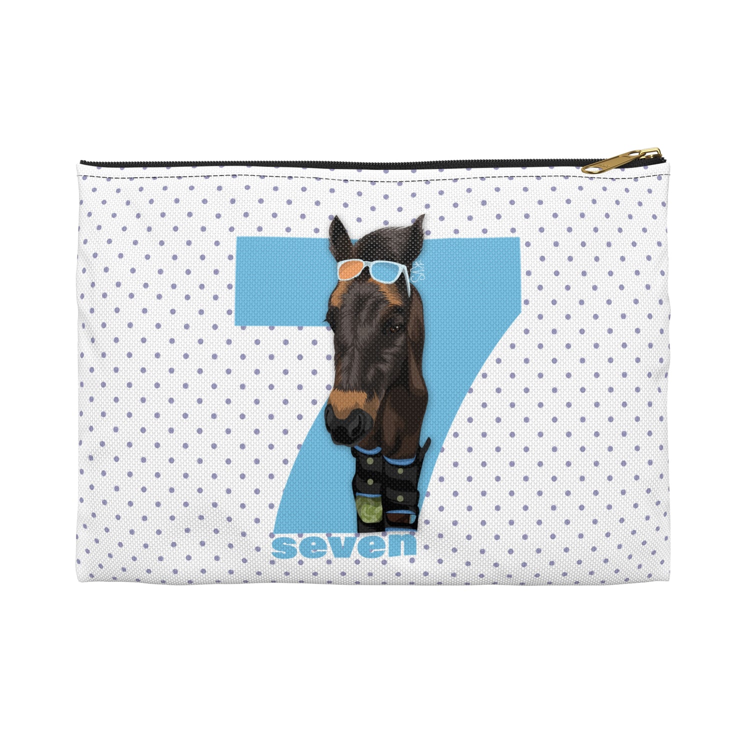 Shady Seven Accessory Pouch by Katie Van Slyke