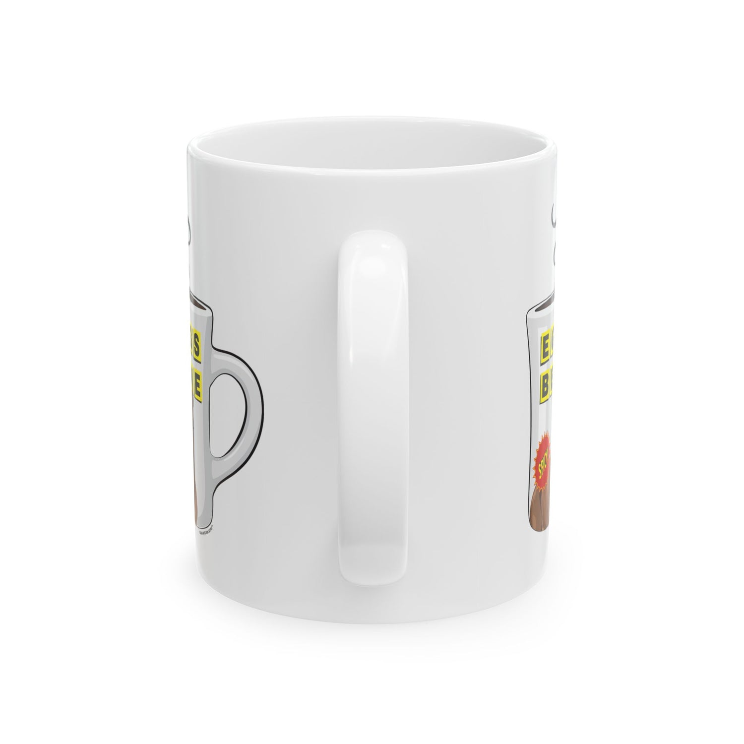 Eggs Benedict Mugs by Katie Van Slyke - Mug Handle