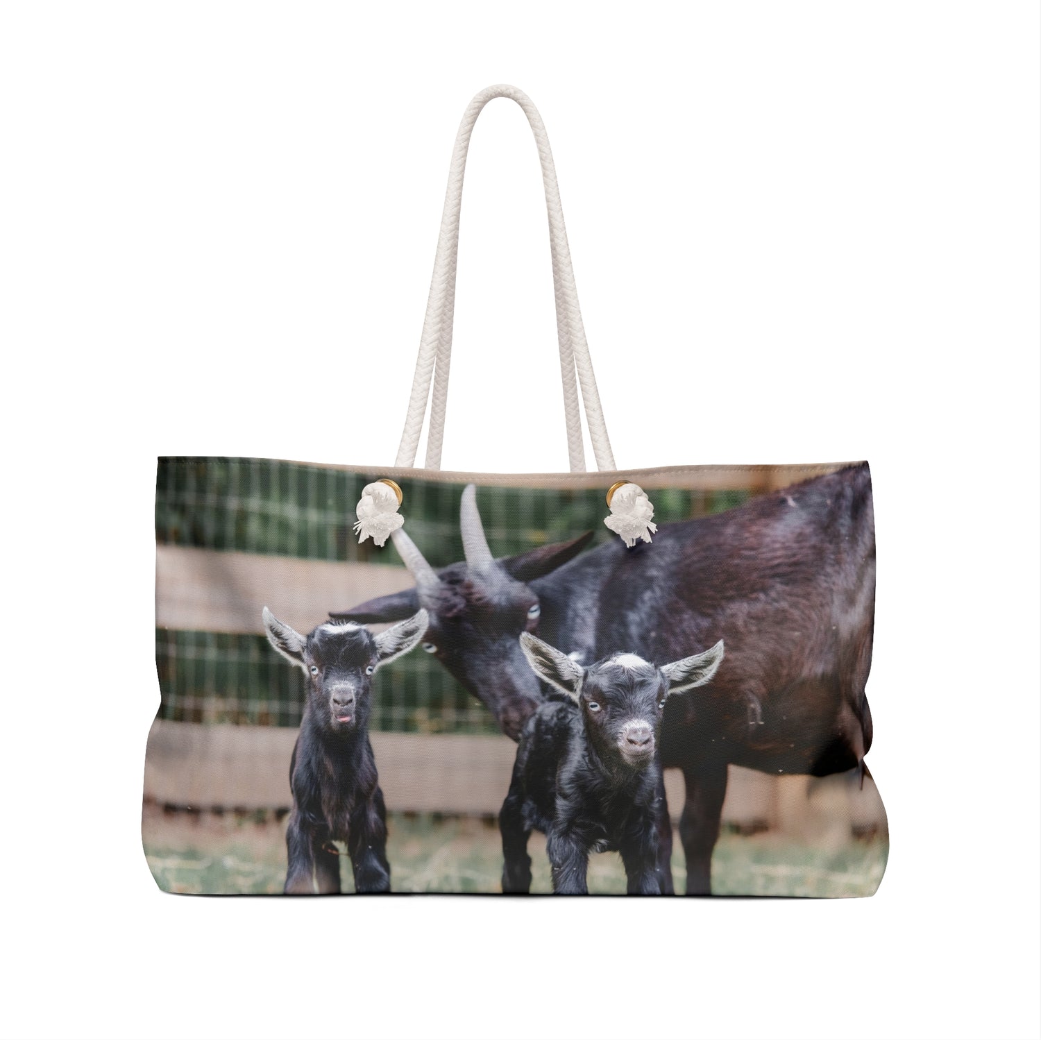 Mini Goats Weekender Bag by Katie Van Slyke