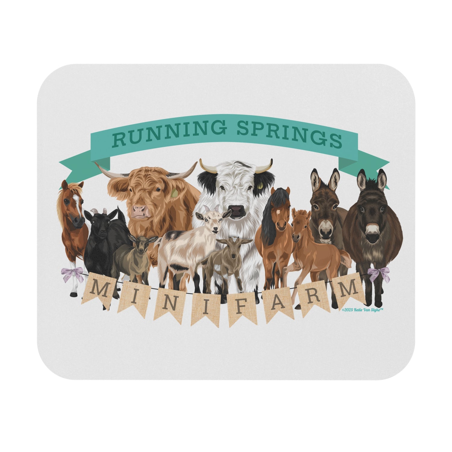 2025 Mini Farm Mouse Pad by Katie Van Slyke™ front