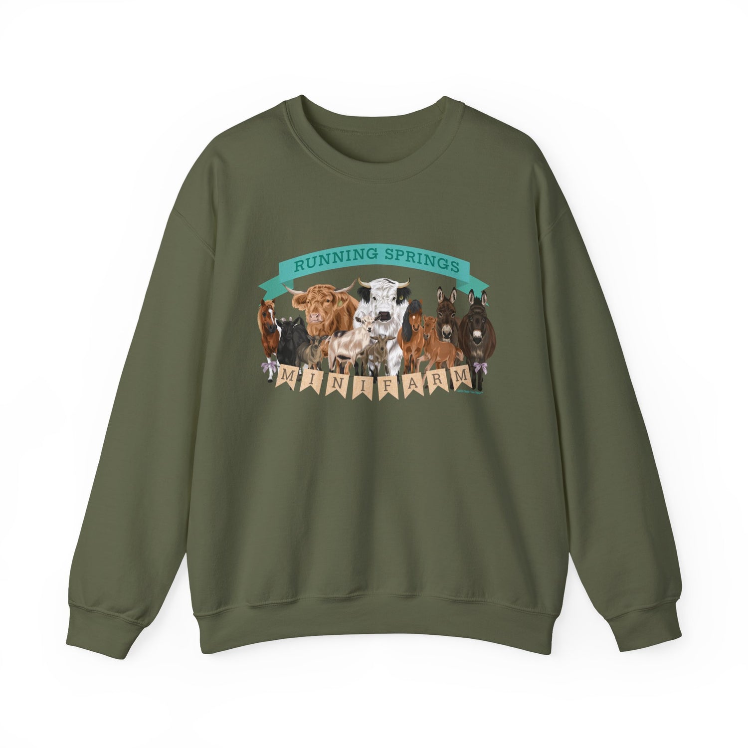 2025 Mini Farm Sweatshirt by Katie Van Slyke™ Military Green