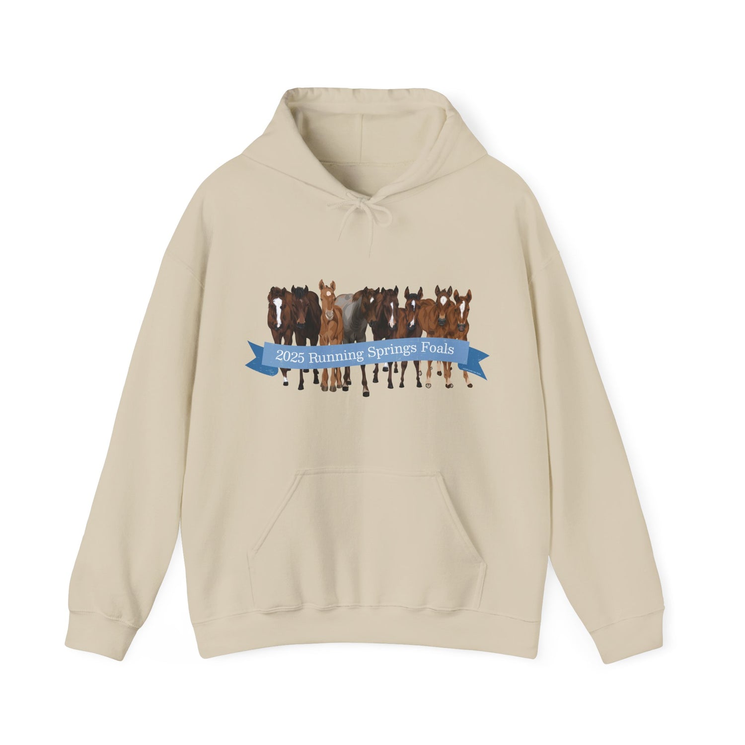 2025 Running Springs Foals Hoodie by Katie Van Slyke™ Sand