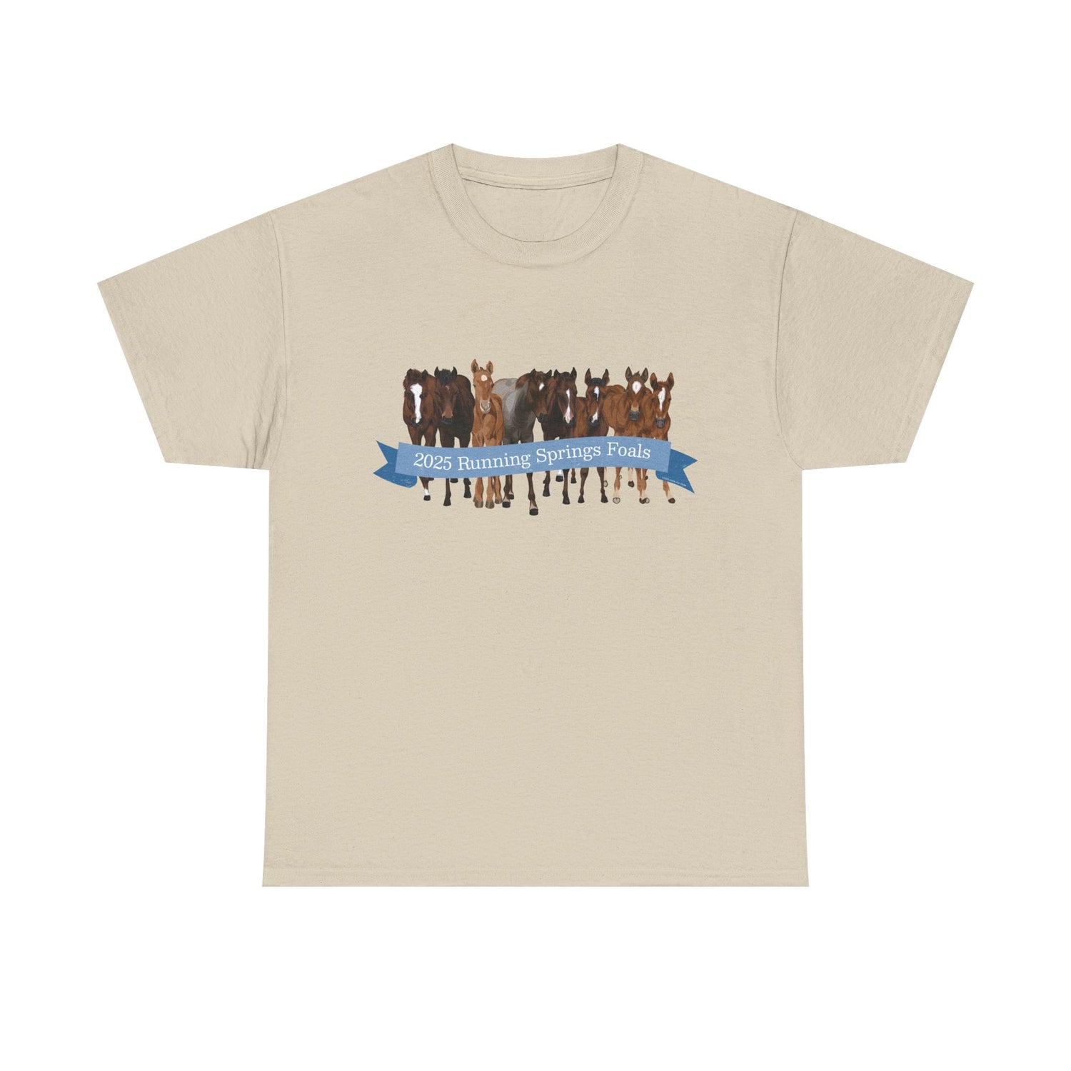 2025 Running Springs Foals T-Shirt by Katie Van Slyke™ Sand